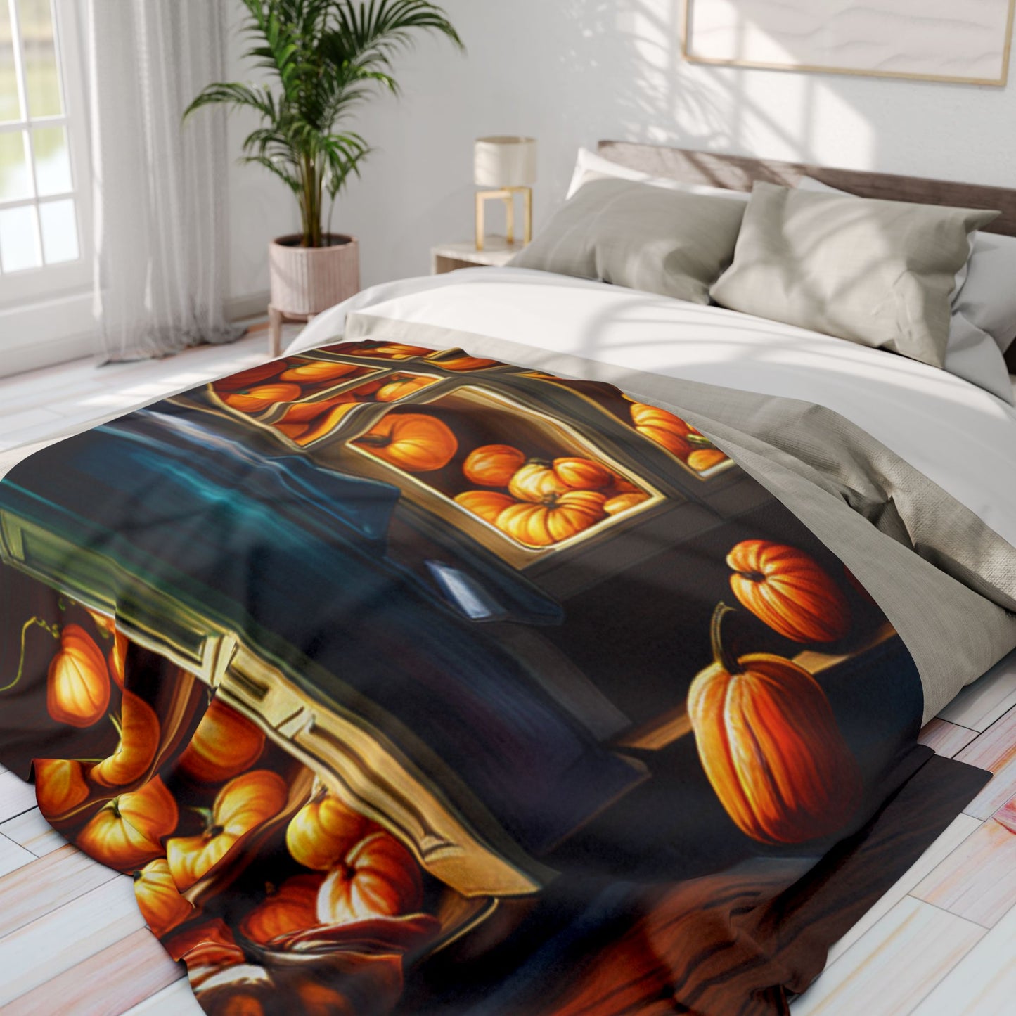 Love Joy Pumpkin Loves Arctic Fleece Blanket