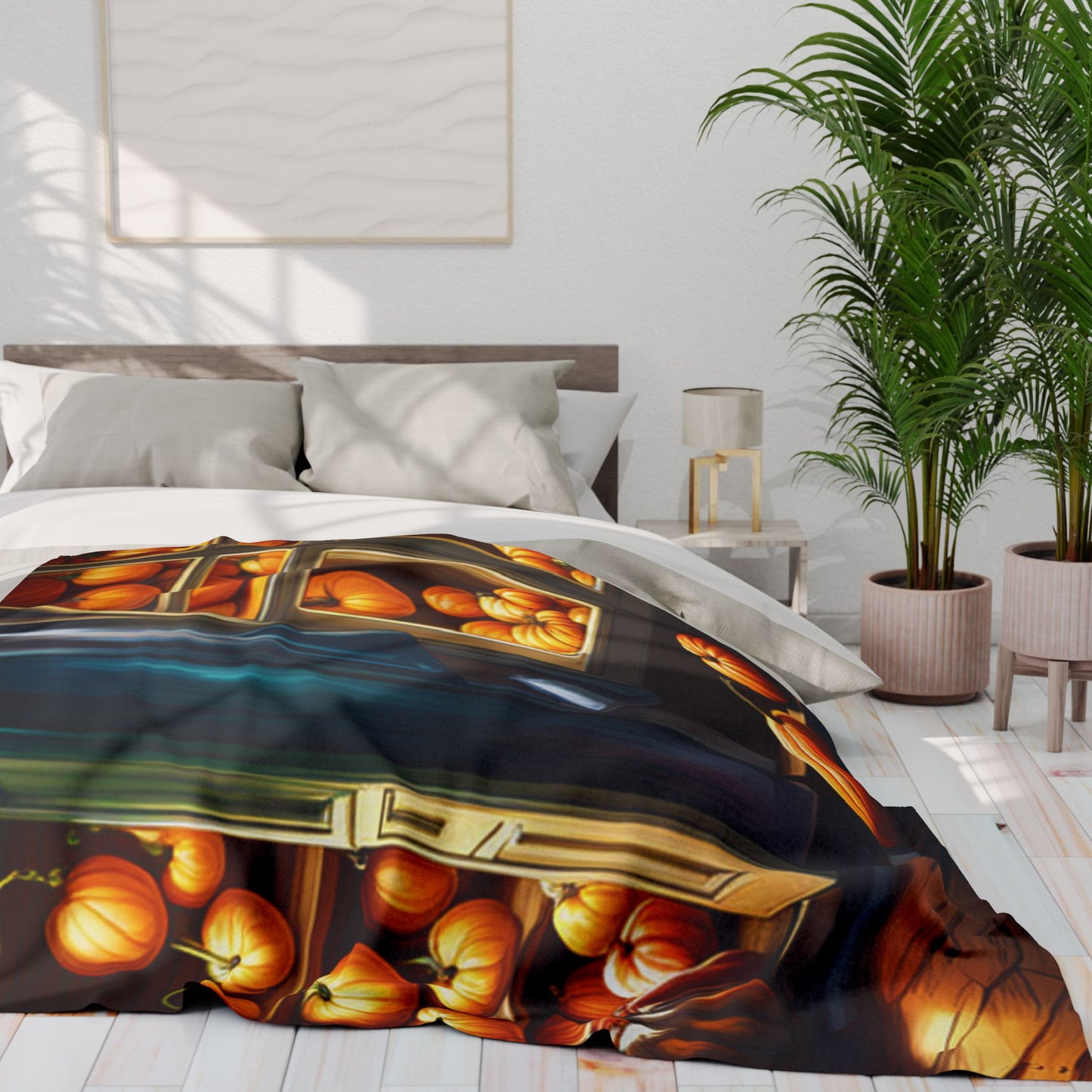 Love Joy Pumpkin Loves Arctic Fleece Blanket
