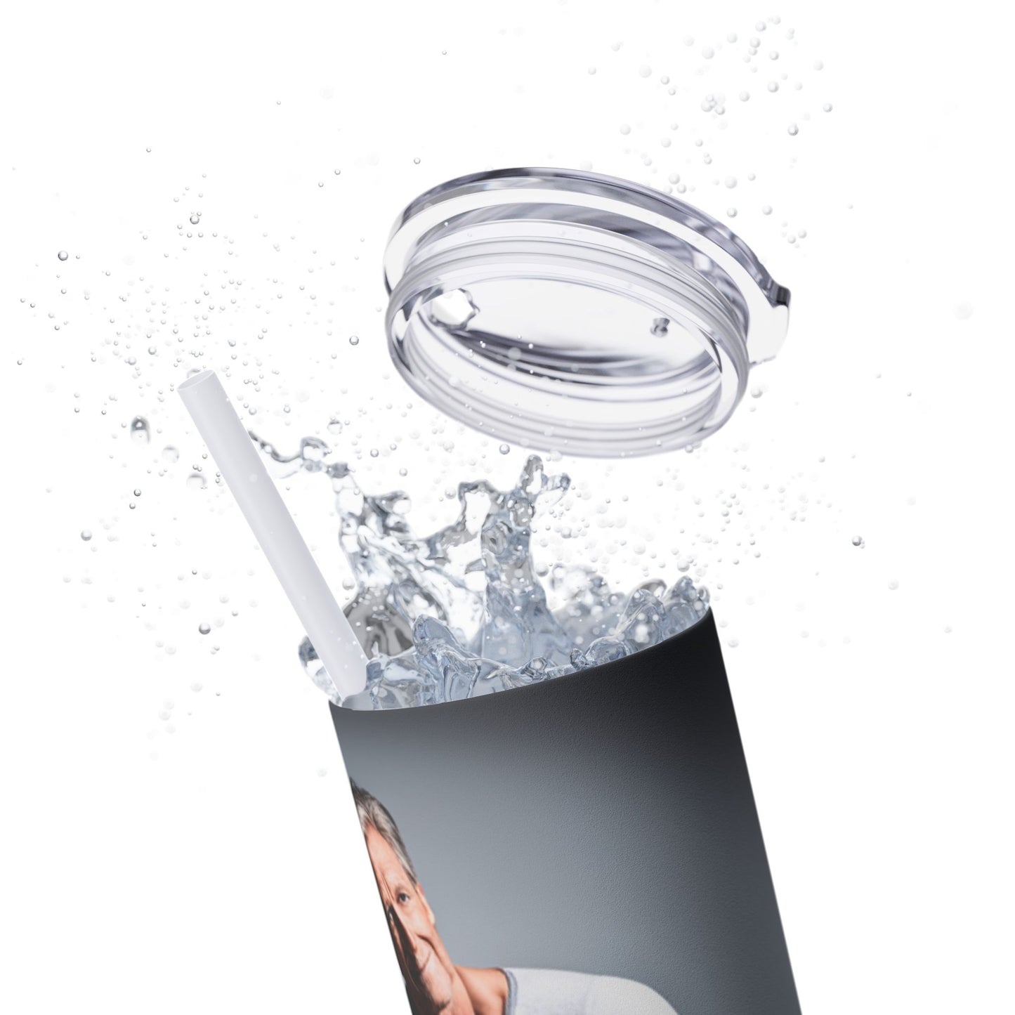 Love Joy Skinny Tumbler with Straw, 20oz