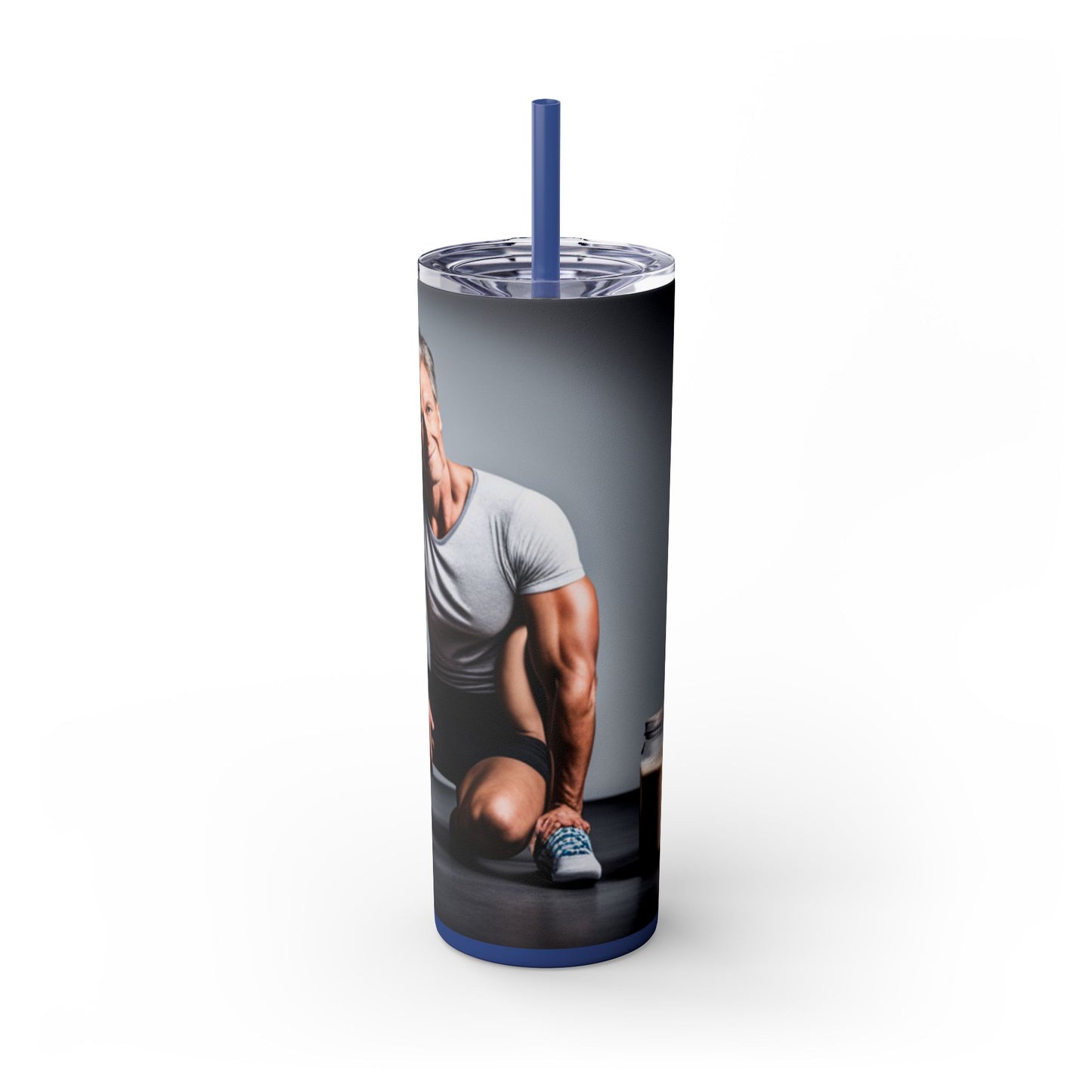 Love Joy Skinny Tumbler with Straw, 20oz
