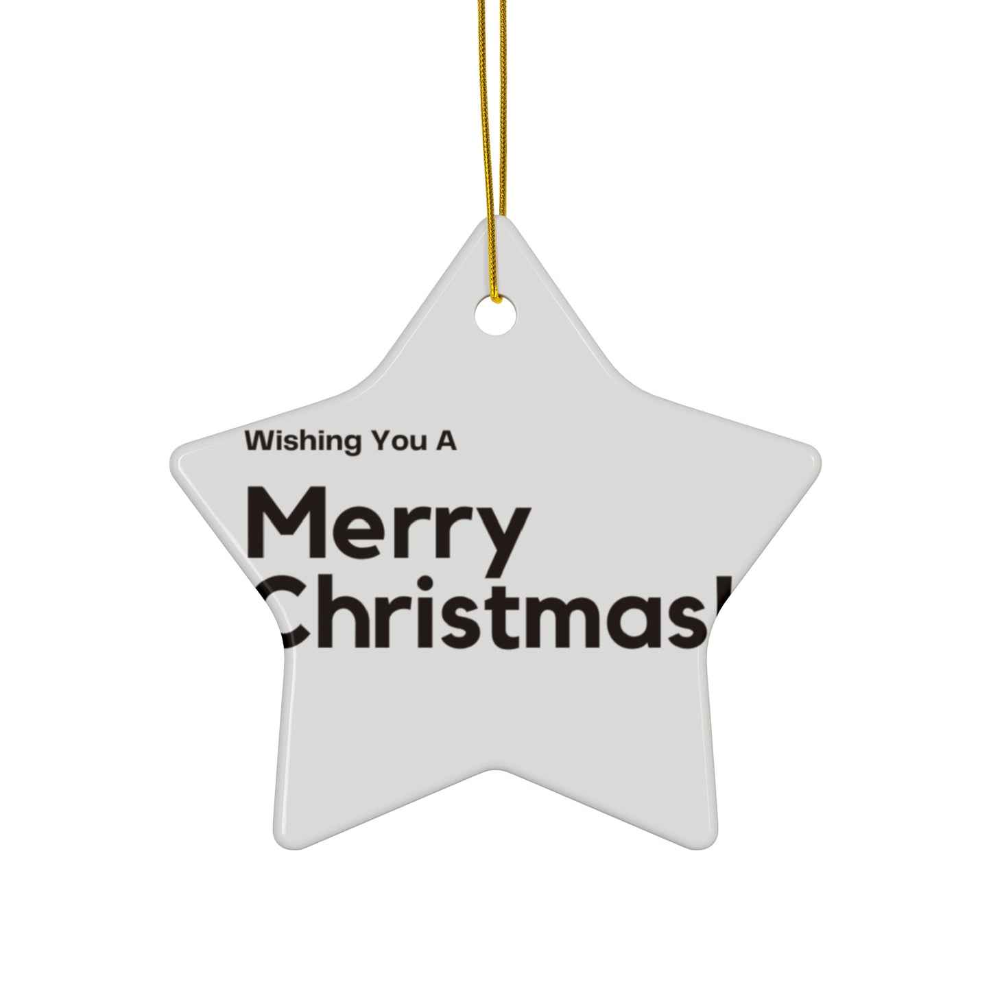 Love Joy Merry Christmas Ceramic Ornament, 4 Shapes