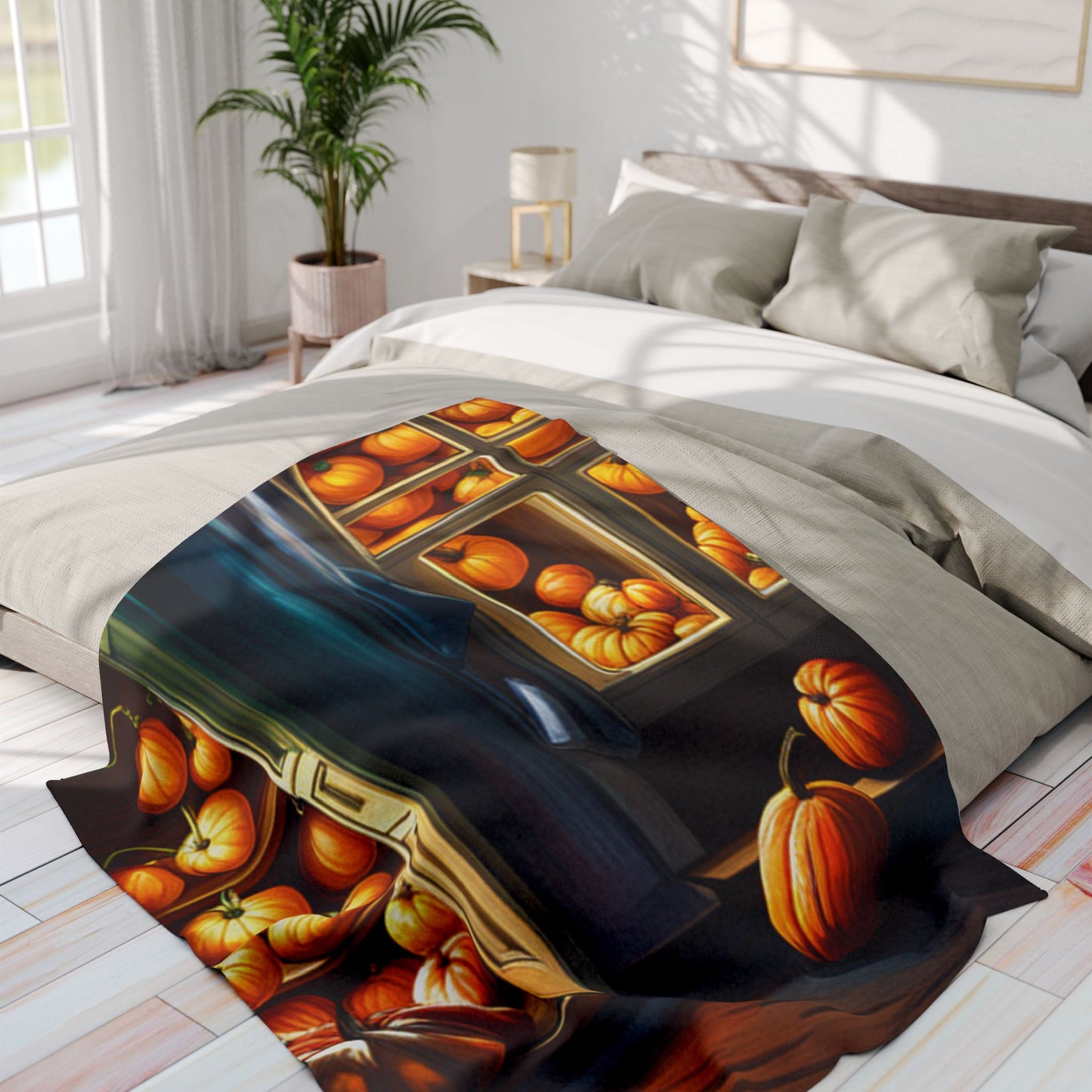 Love Joy Pumpkin Loves Arctic Fleece Blanket