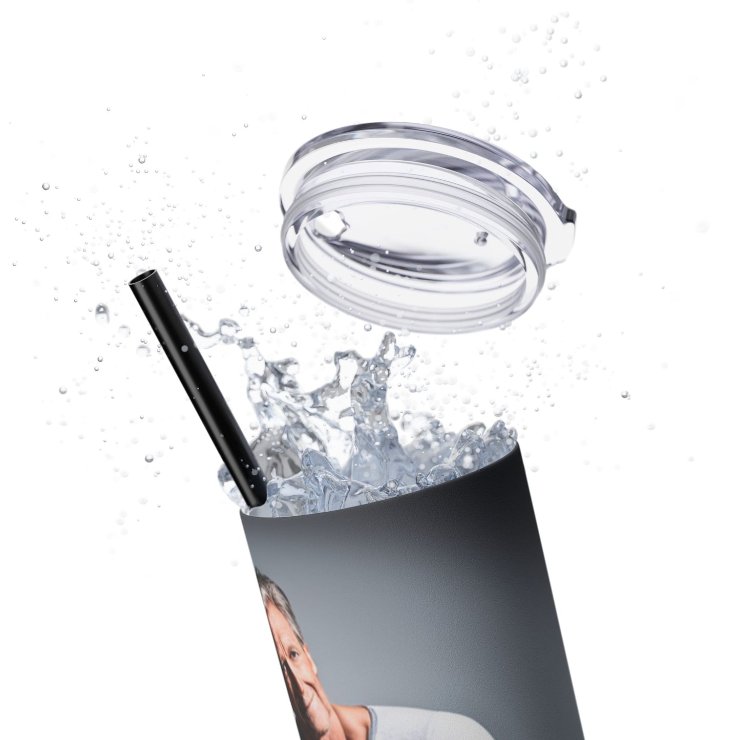 Love Joy Skinny Tumbler with Straw, 20oz