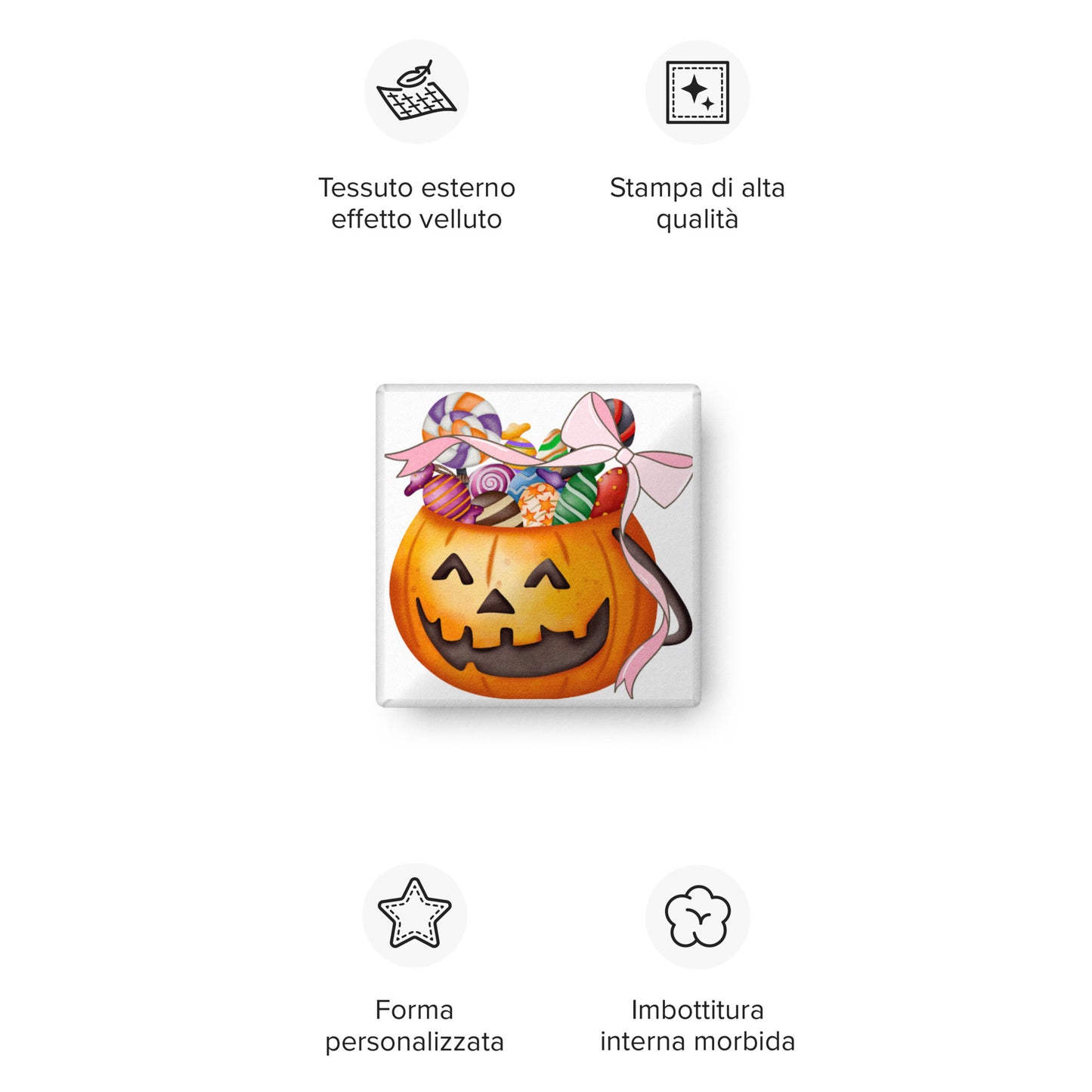 Love Joy Sweet Halloween Custom-Shaped Pillow