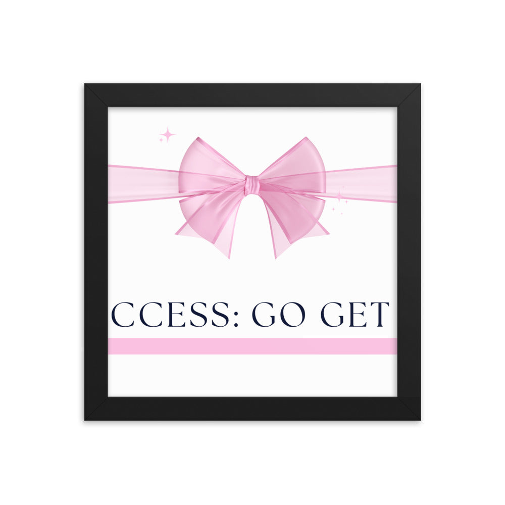Love Joy Bestseller Success Go Get It Framed Poster