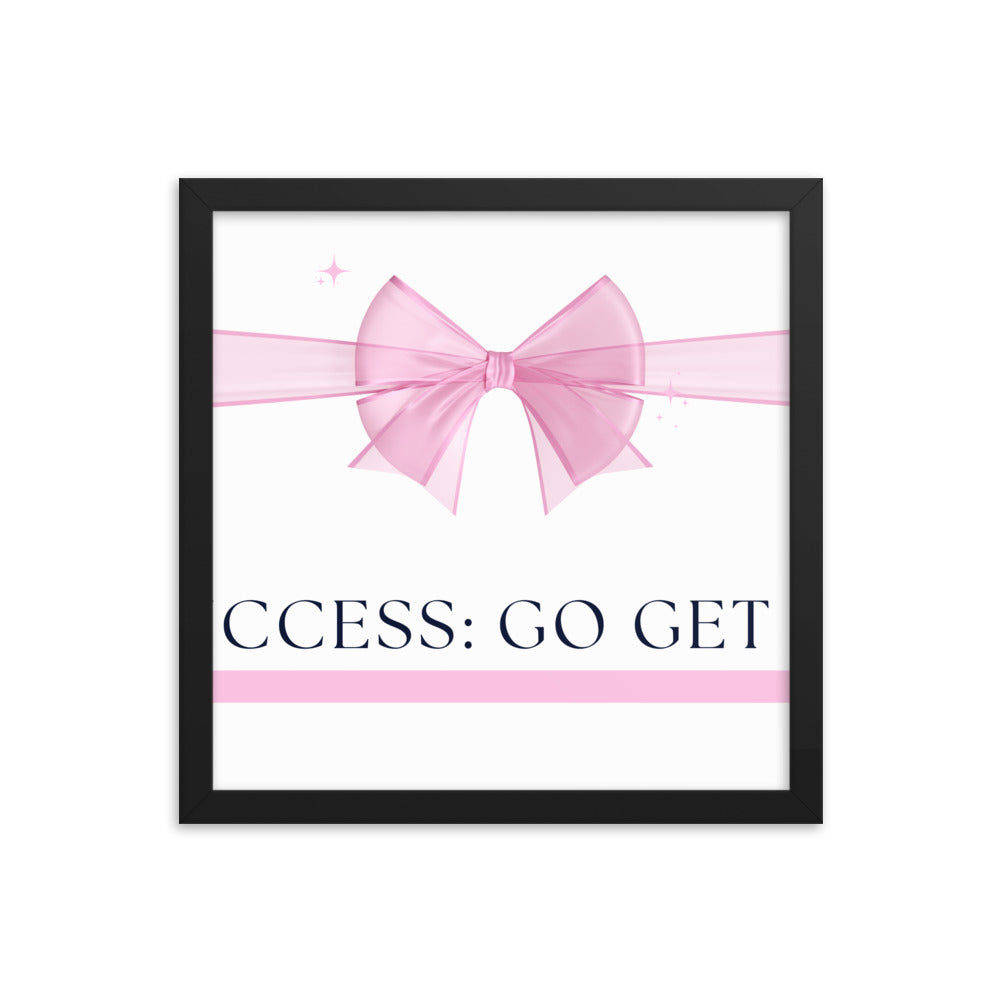 Love Joy Bestseller Success Go Get It Framed Poster