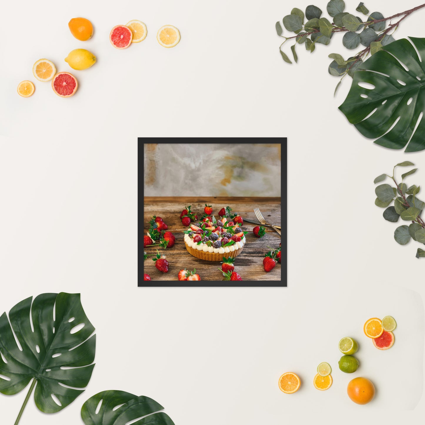 Love Joy Bestseller Fruit Tart Luster Framed Poster