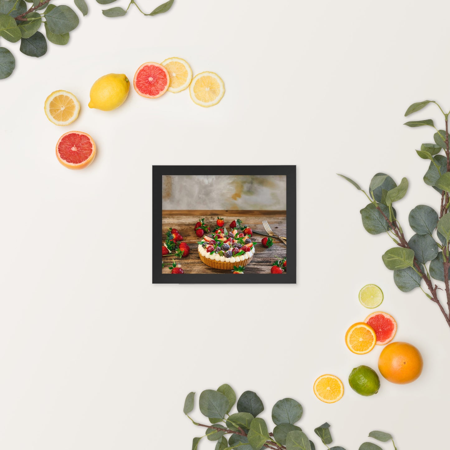 Love Joy Bestseller Fruit Tart Luster Framed Poster