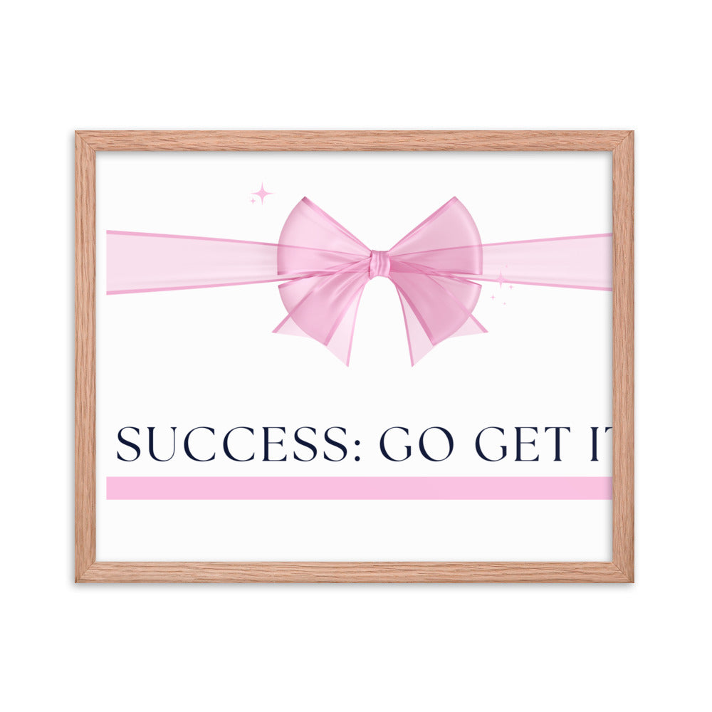 Love Joy Bestseller Success Go Get It Framed Poster