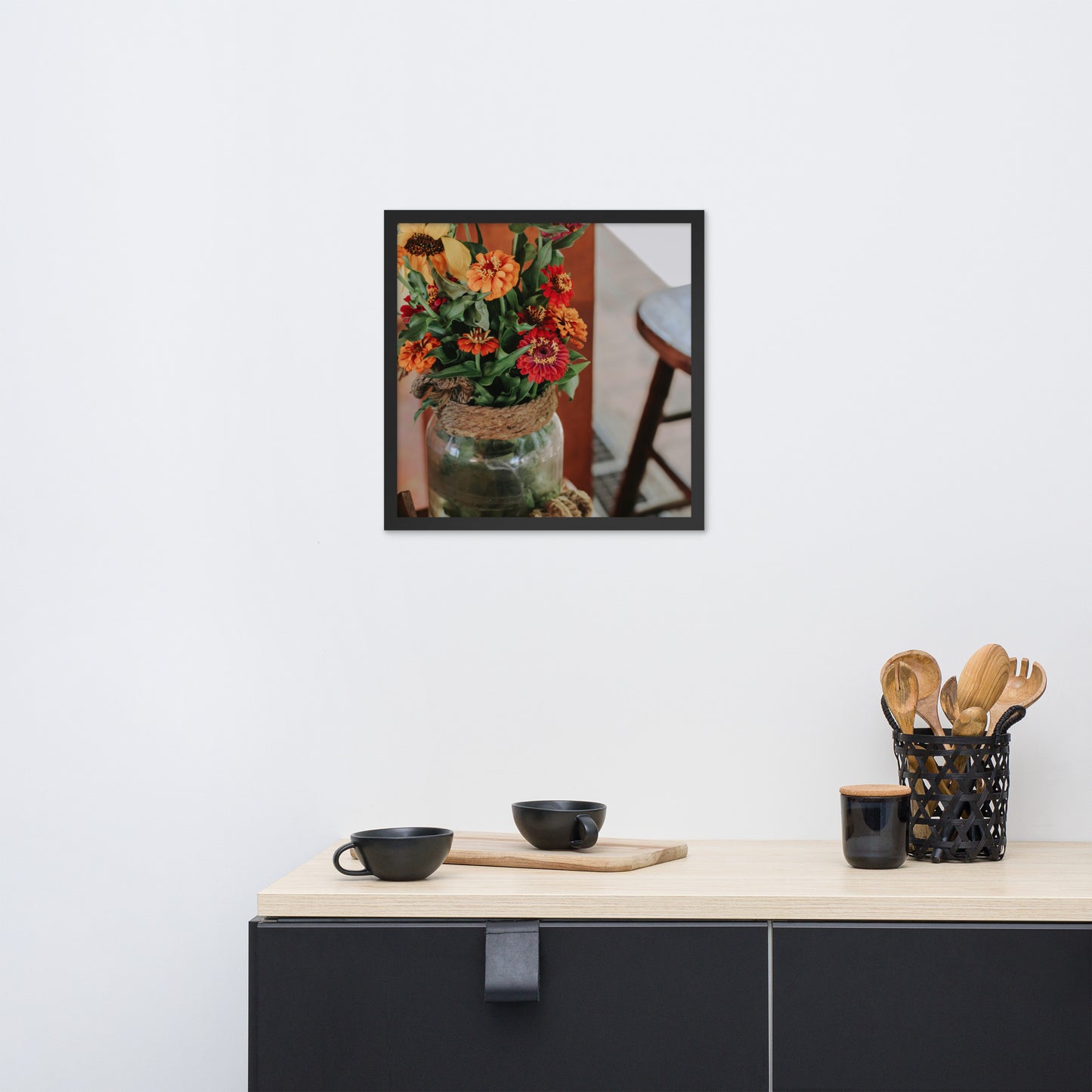 Love Joy Wildflowers Beauty Framed Poster