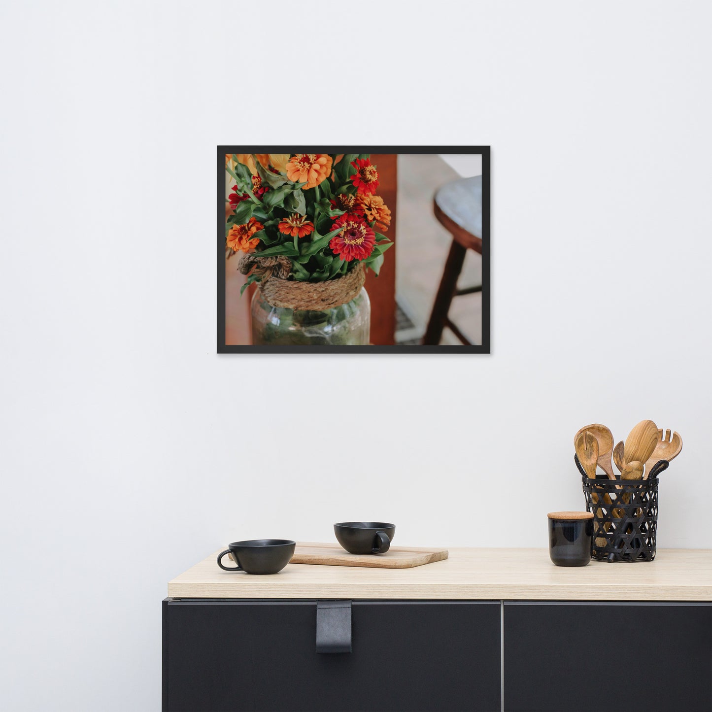 Love Joy Wildflowers Beauty Framed Poster