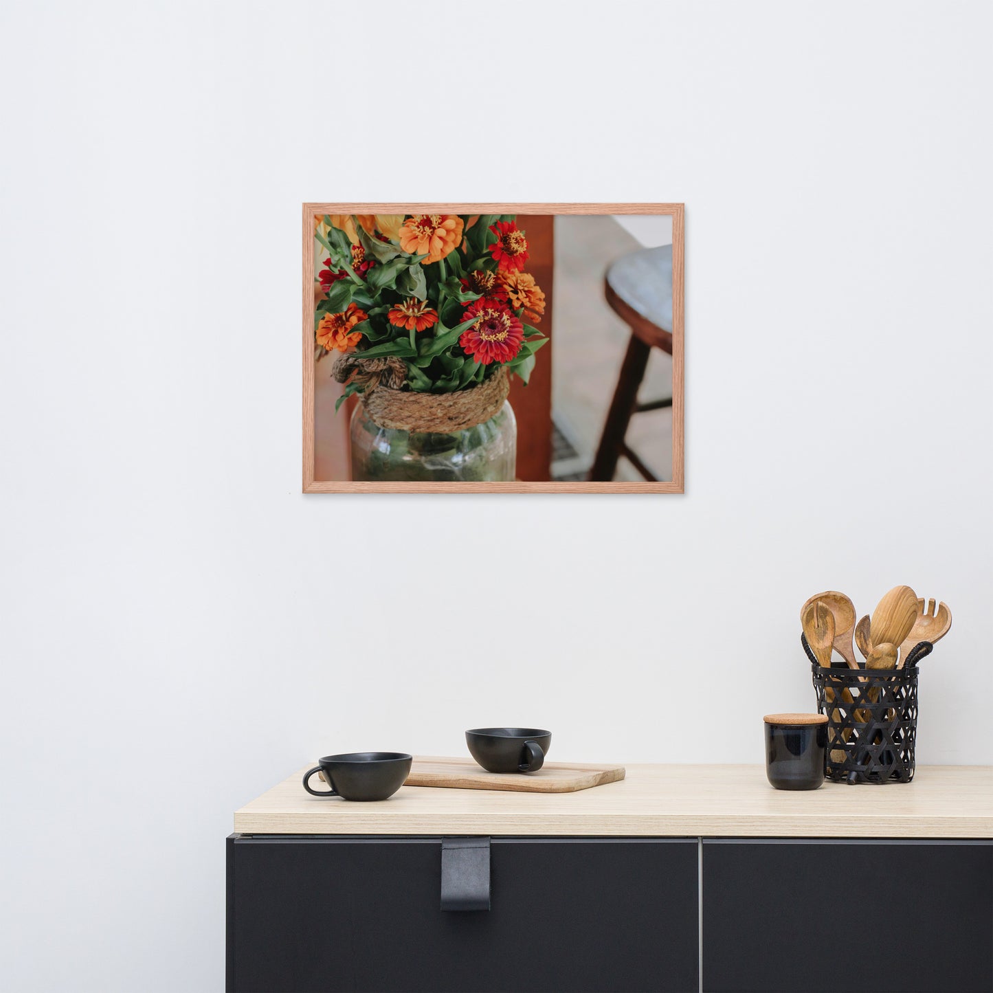Love Joy Wildflowers Beauty Framed Poster