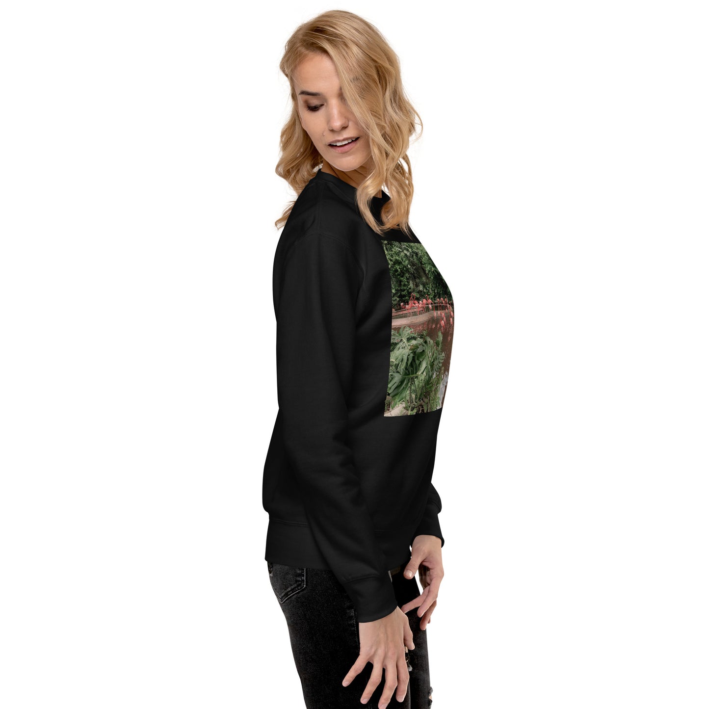 Love Joy Unisex Refreshing Flamingos Loves Premium Sweatshirt
