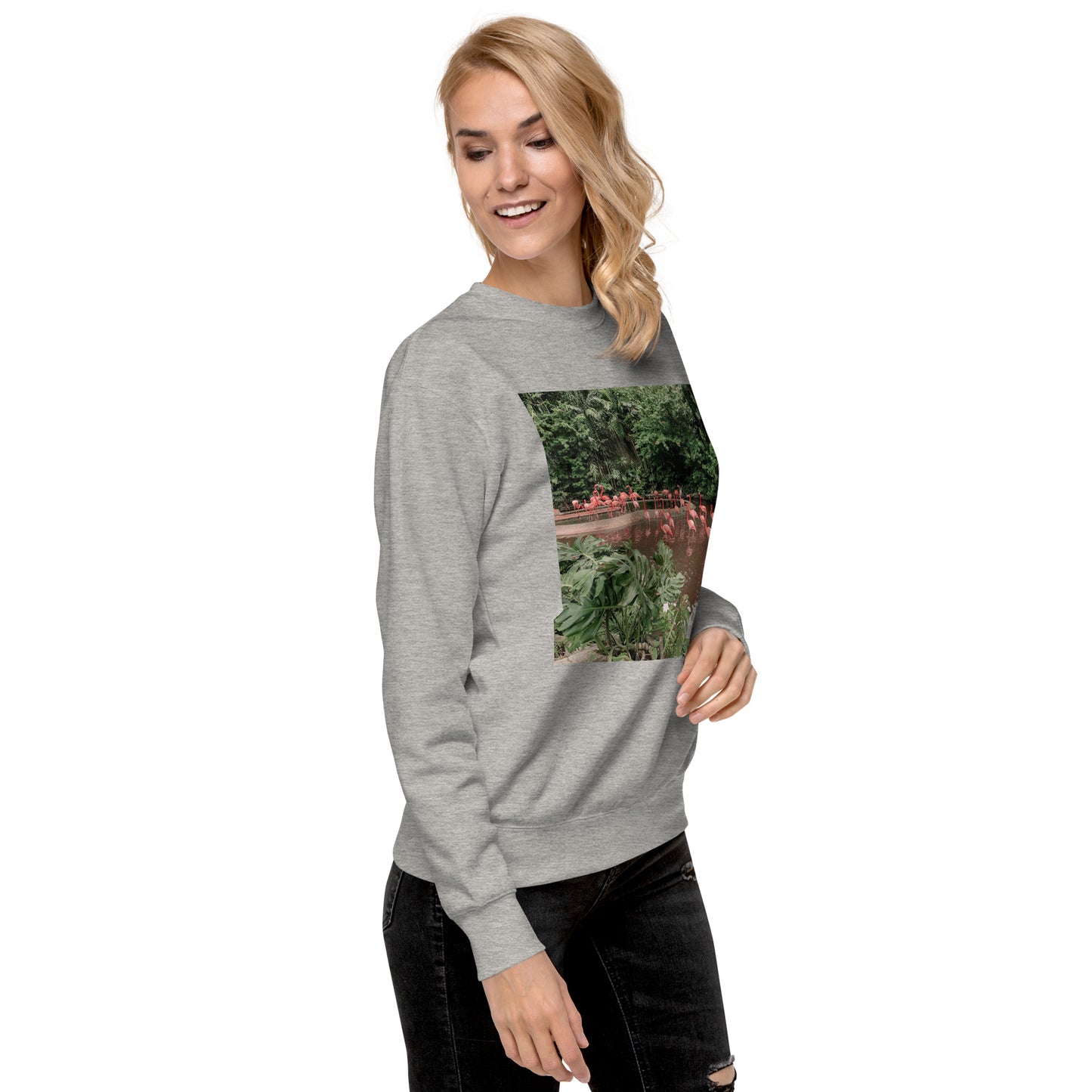 Love Joy Unisex Refreshing Flamingos Loves Premium Sweatshirt