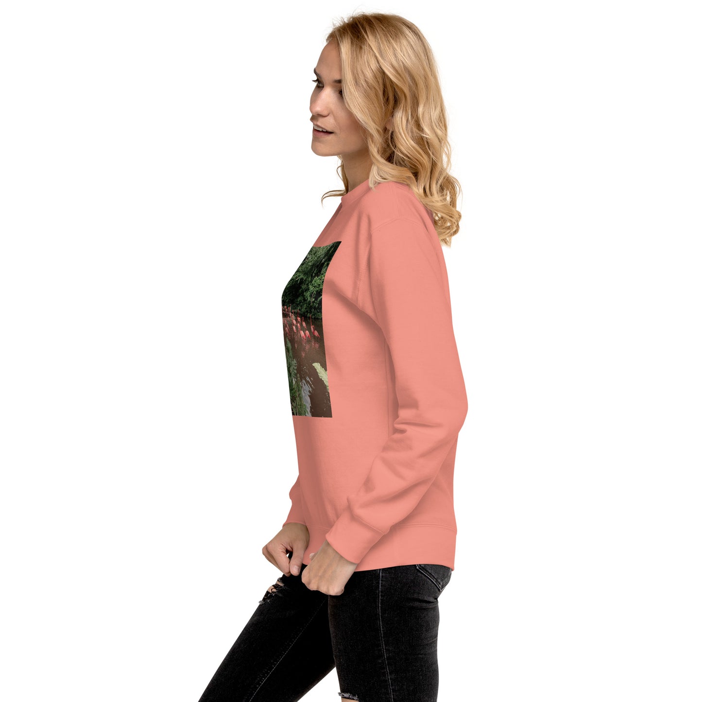 Love Joy Unisex Refreshing Flamingos Loves Premium Sweatshirt