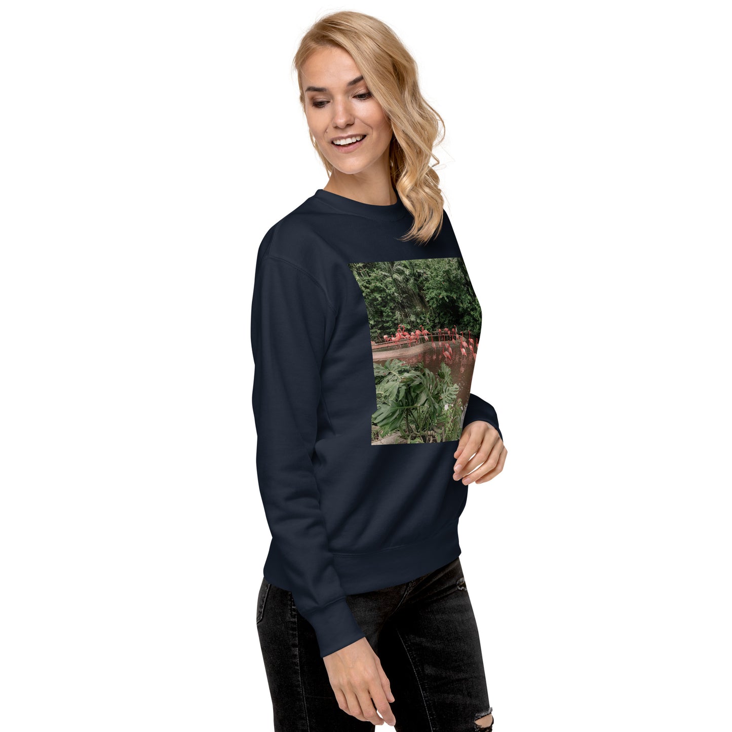Love Joy Unisex Refreshing Flamingos Loves Premium Sweatshirt