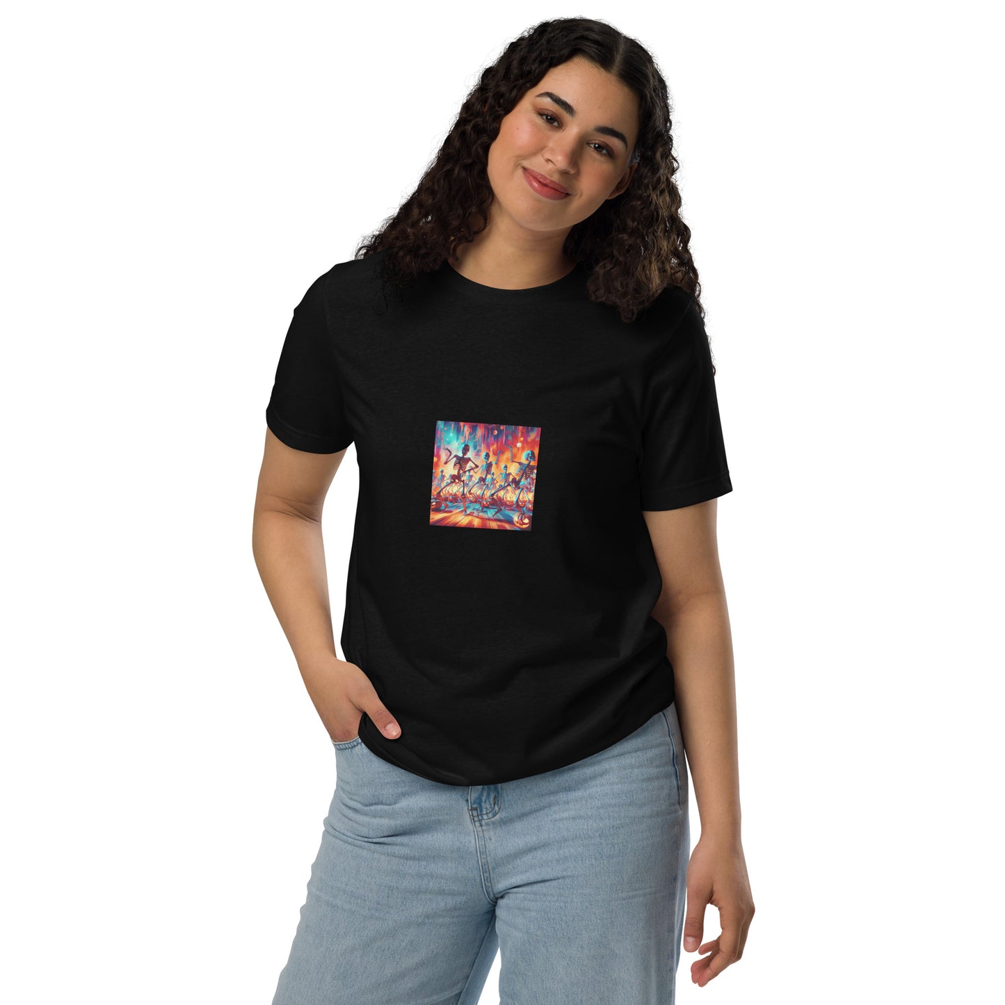 Love Joy Unisex Dancing Skeletons Staple Eco T-Shirt