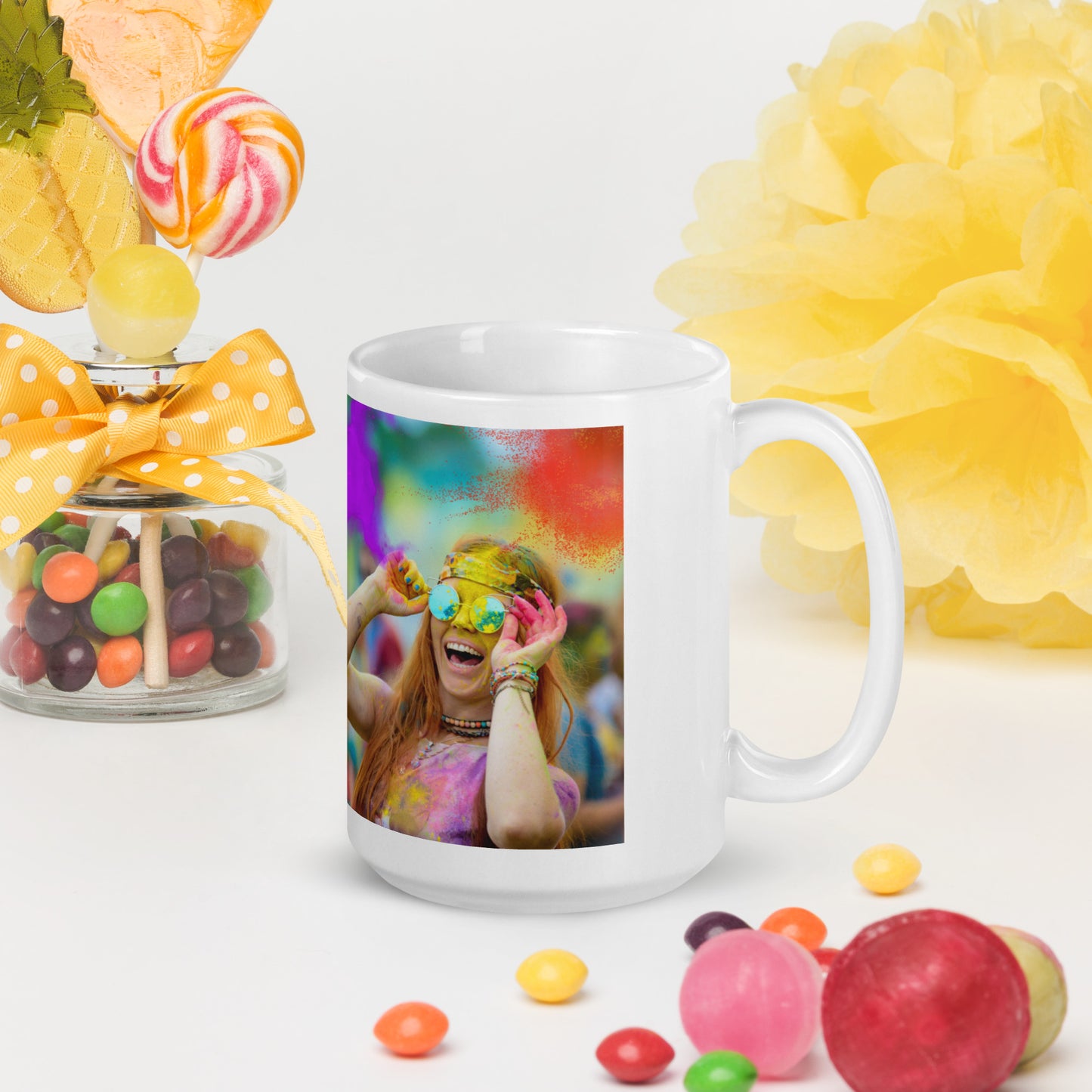 Love Joy Bestseller Celebration Loves White Glossy Mug