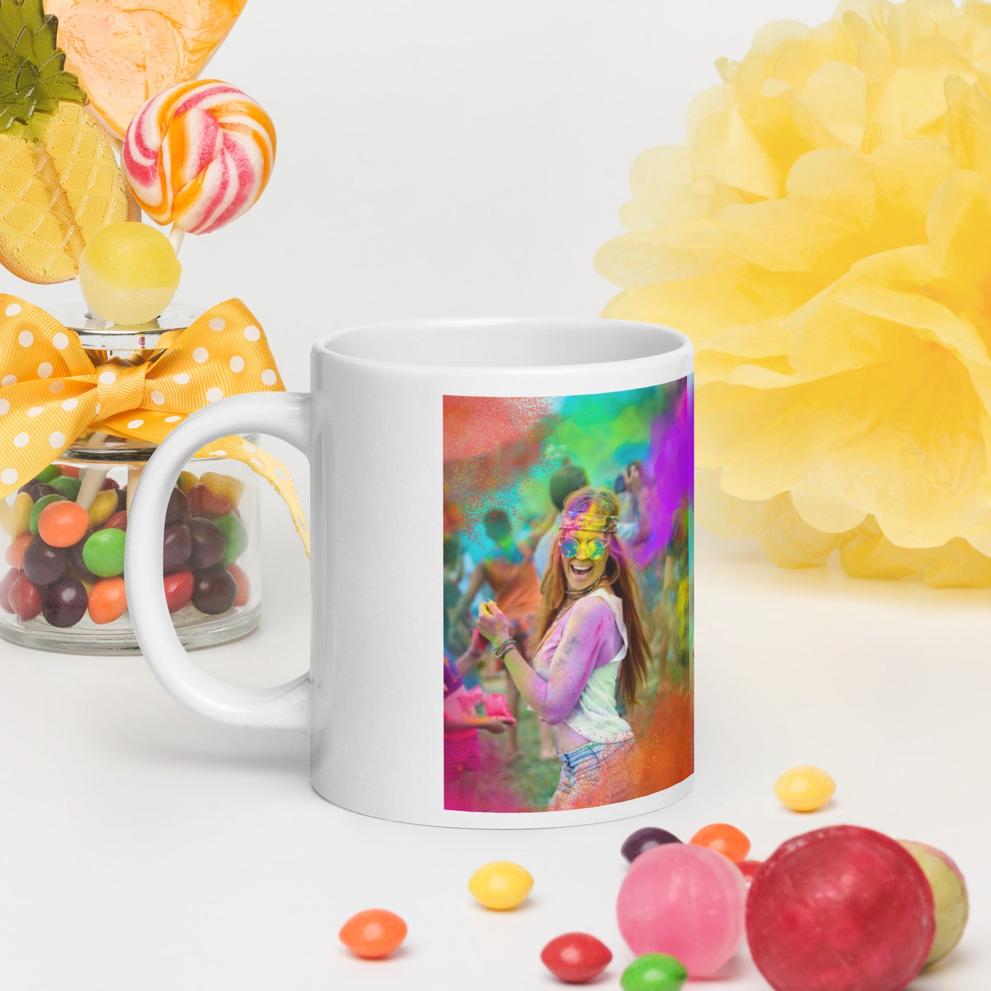 Love Joy Bestseller Celebration Loves White Glossy Mug