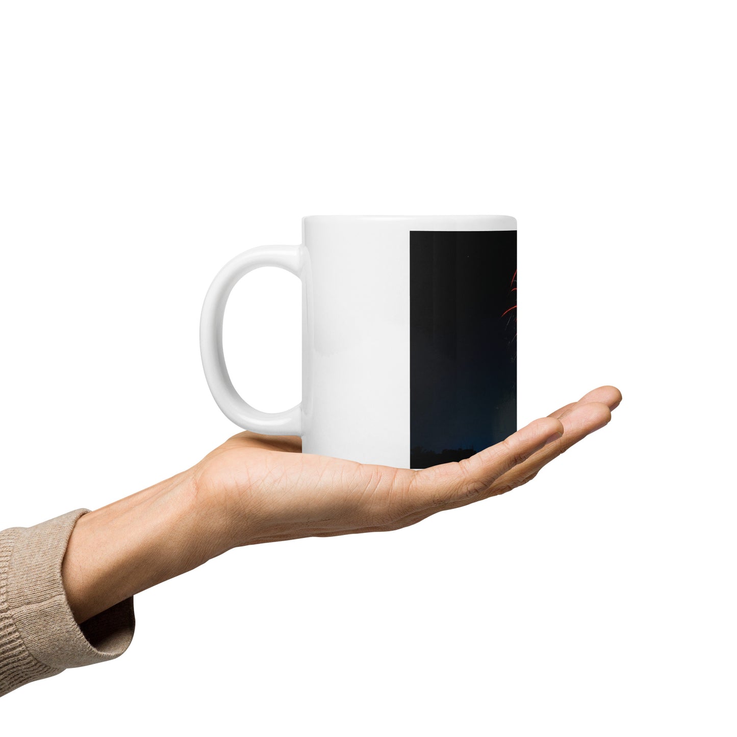 Love Joy Bestseller 4th Of July White Glossy Mug