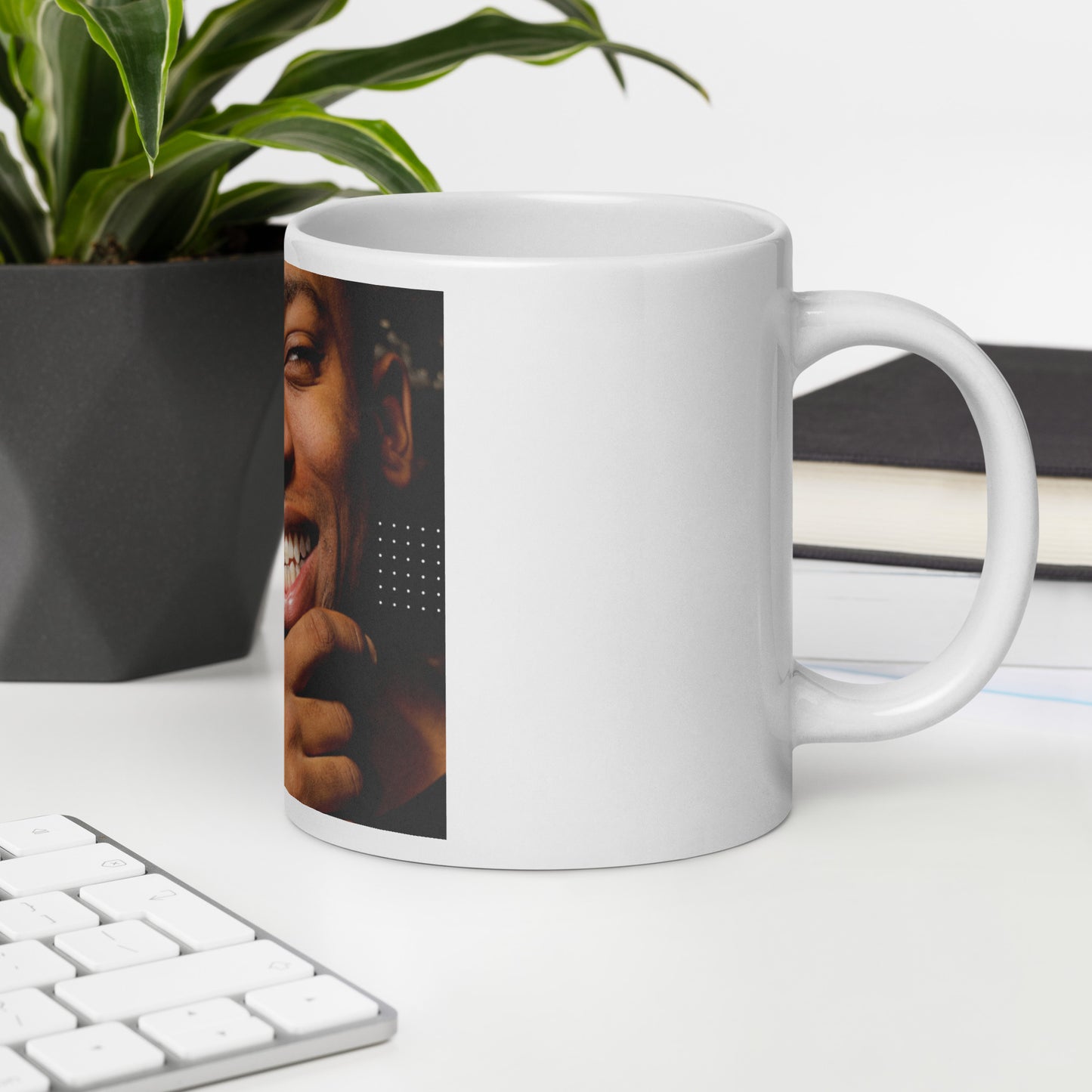 Love Joy Bestseller World's Happiest Father White Glossy Mug