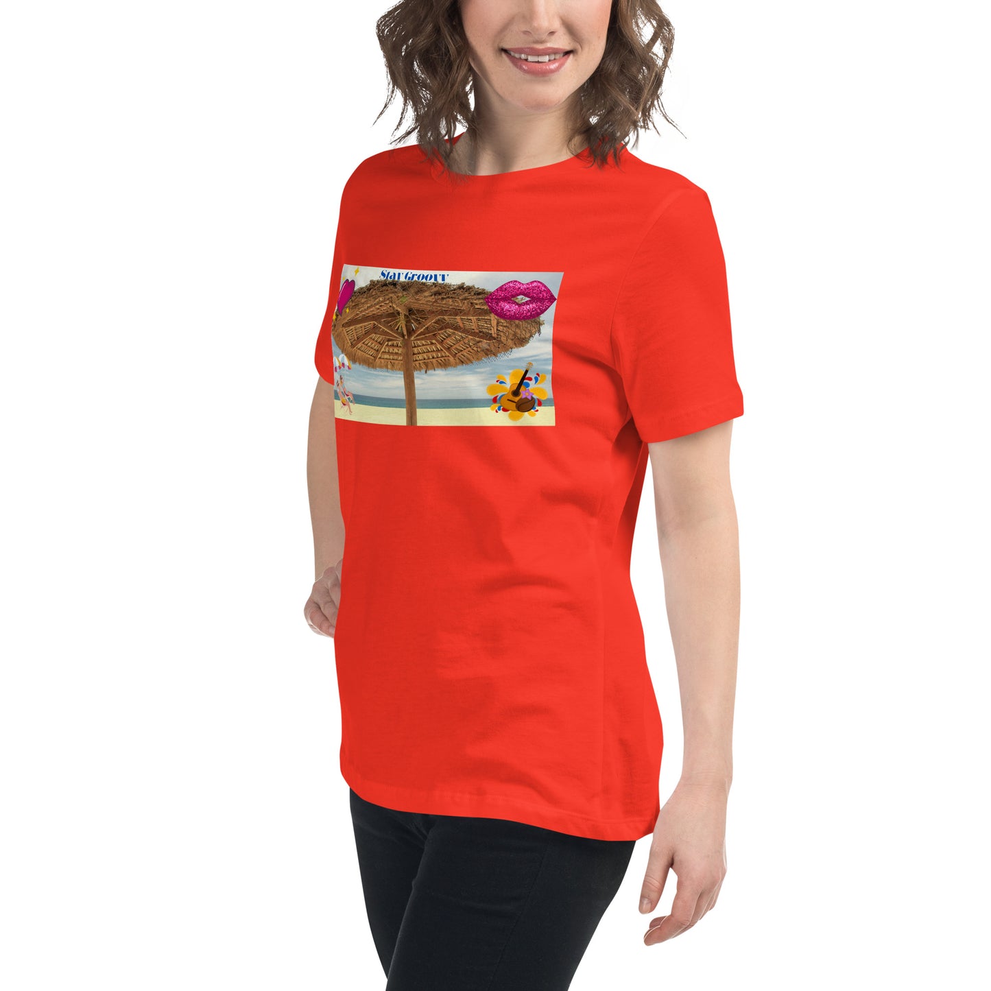 Love Joy Stay Groovy Women's Relaxed T-Shirt