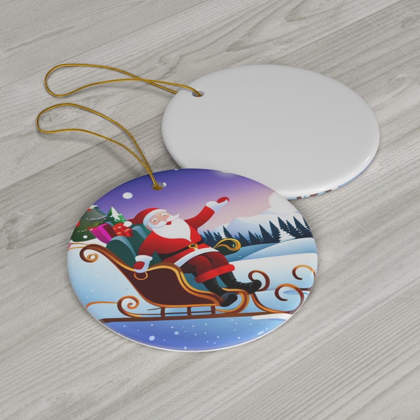 Festive Ceramic Ornament