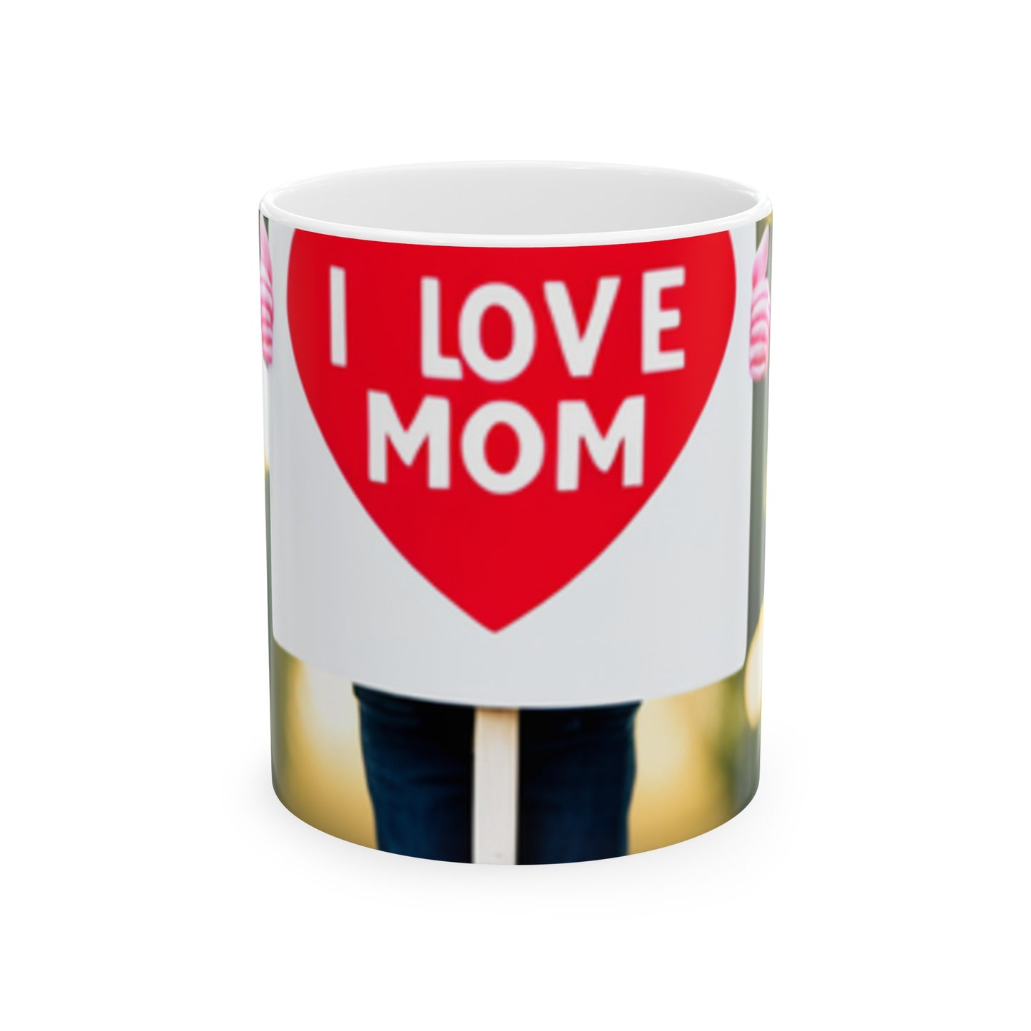 Love Joy Bestseller I Love Mom Ceramic Mug, (11oz, 15oz)