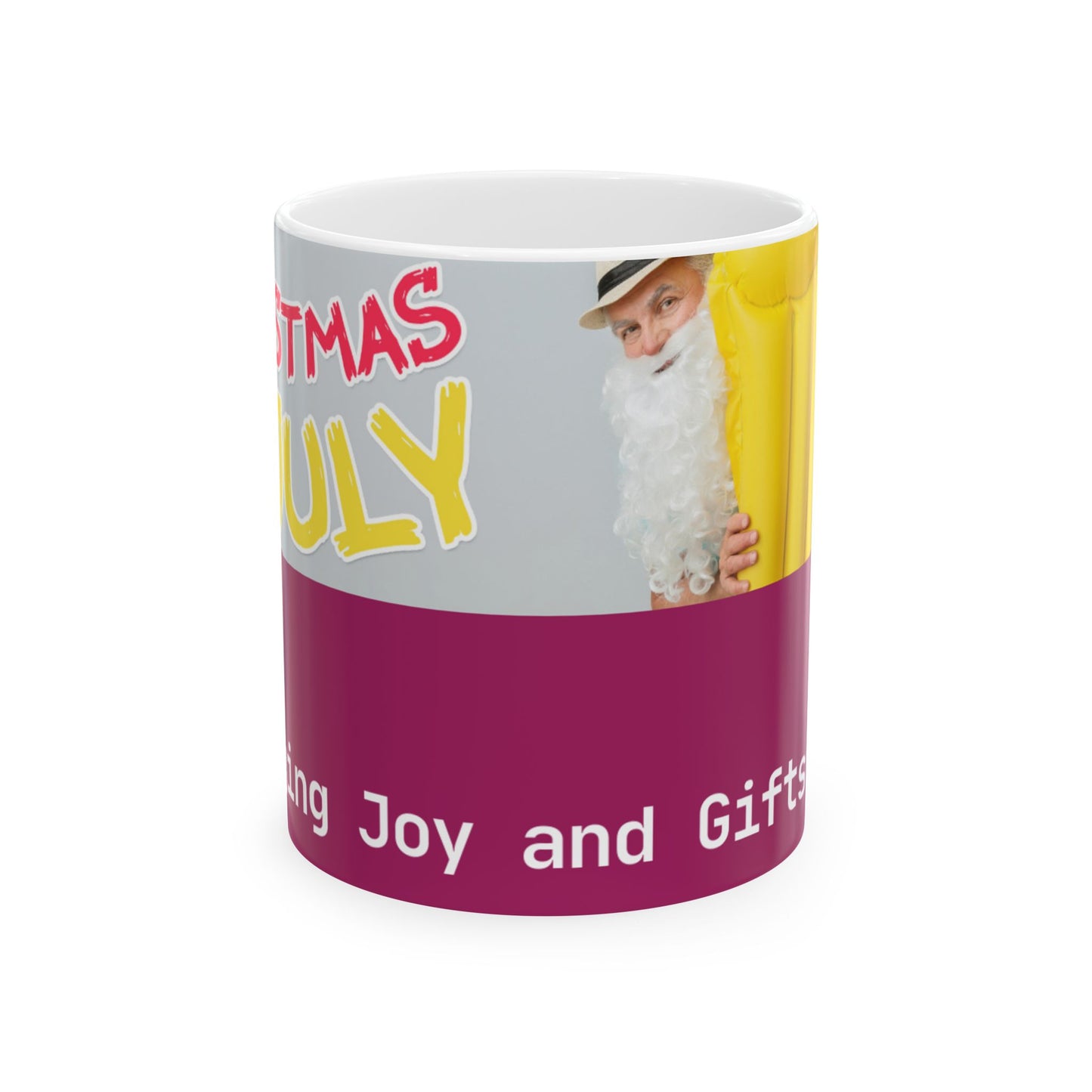 Love Joy Bestseller Christmas In July Ceramic Mug, (11oz, 15oz)