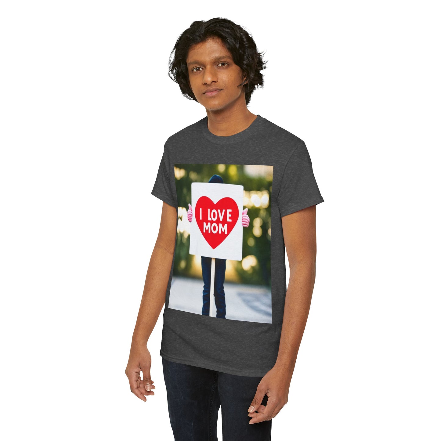 Love Joy Unisex I Love Mom Heavy Cotton Tee