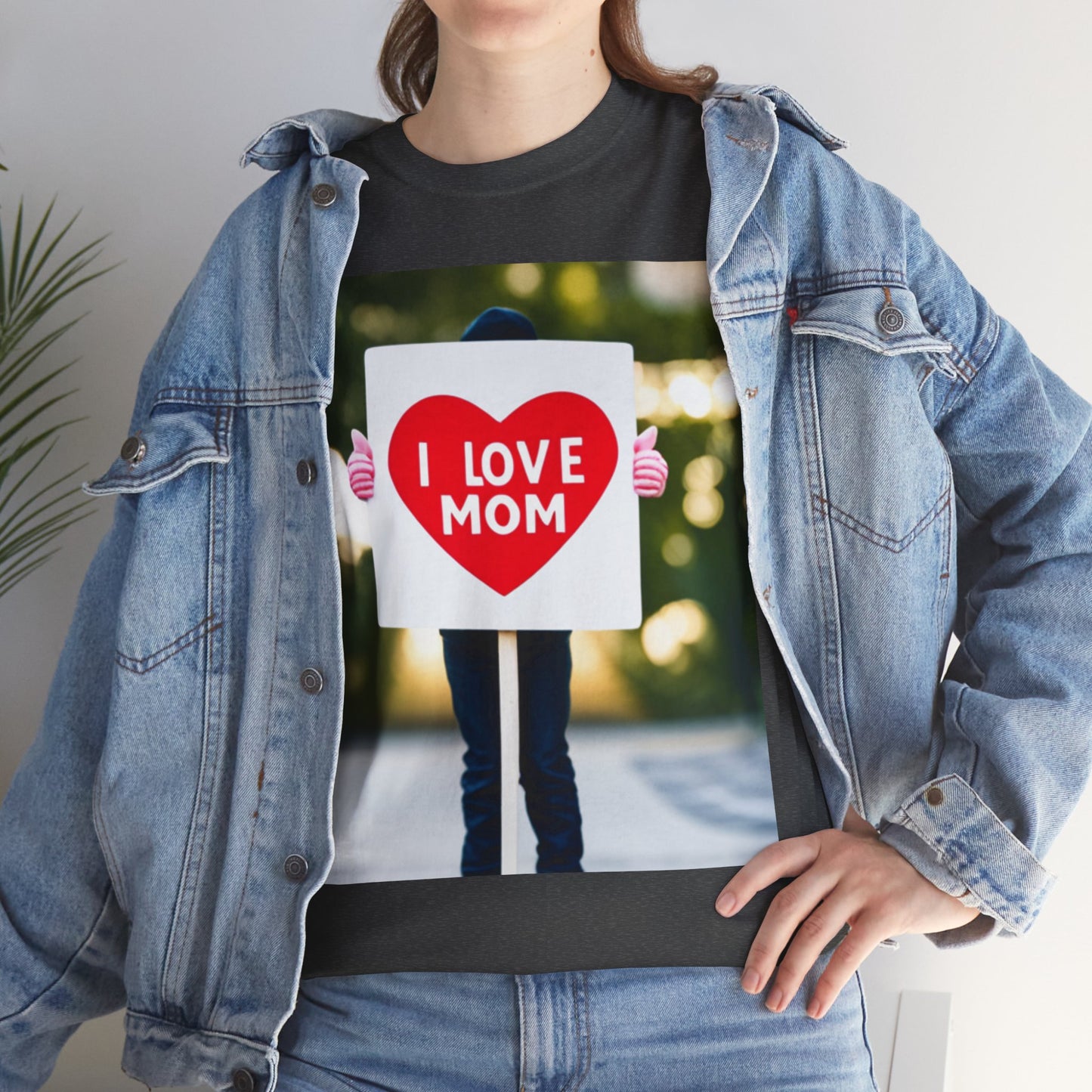 Love Joy Unisex I Love Mom Heavy Cotton Tee