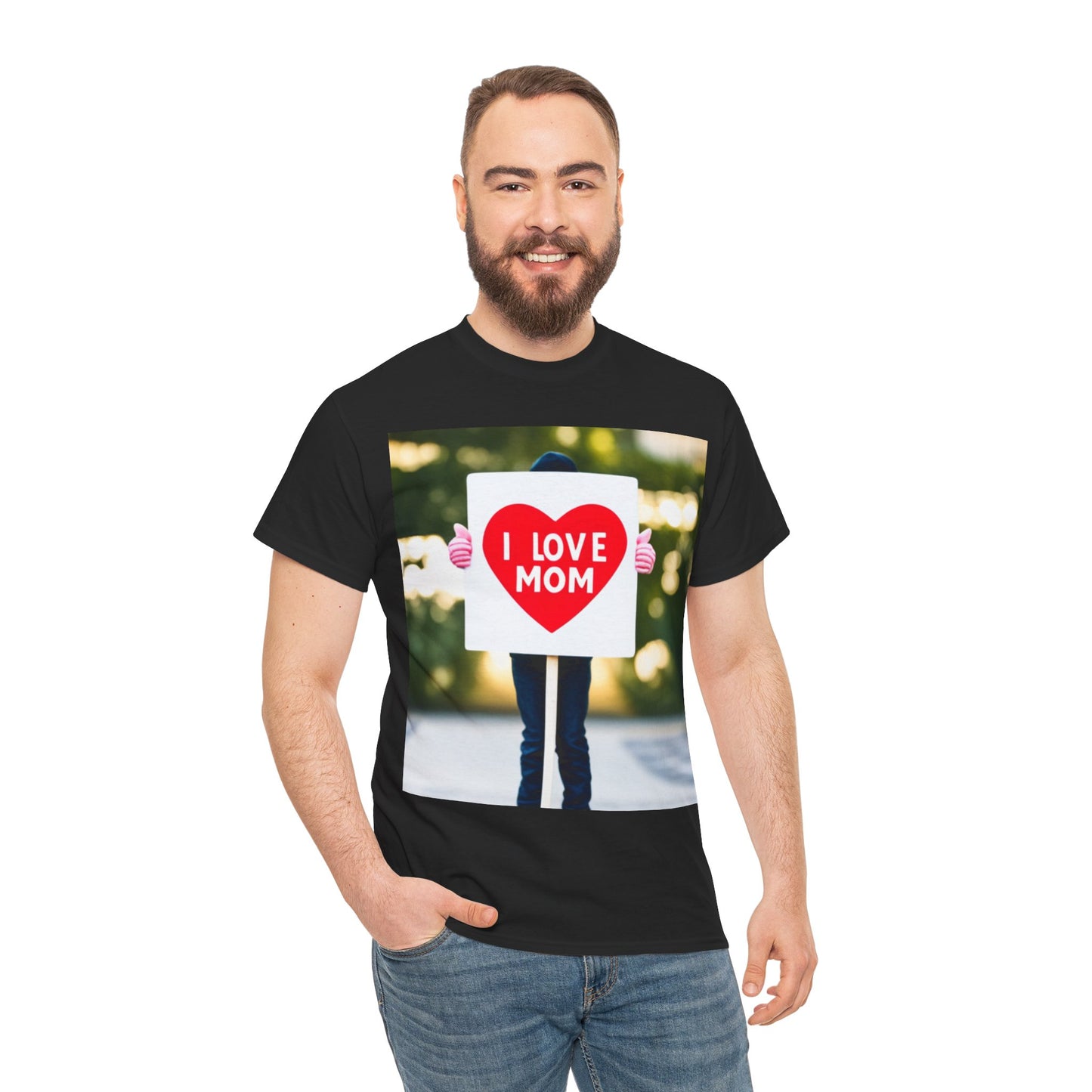 Love Joy Unisex I Love Mom Heavy Cotton Tee