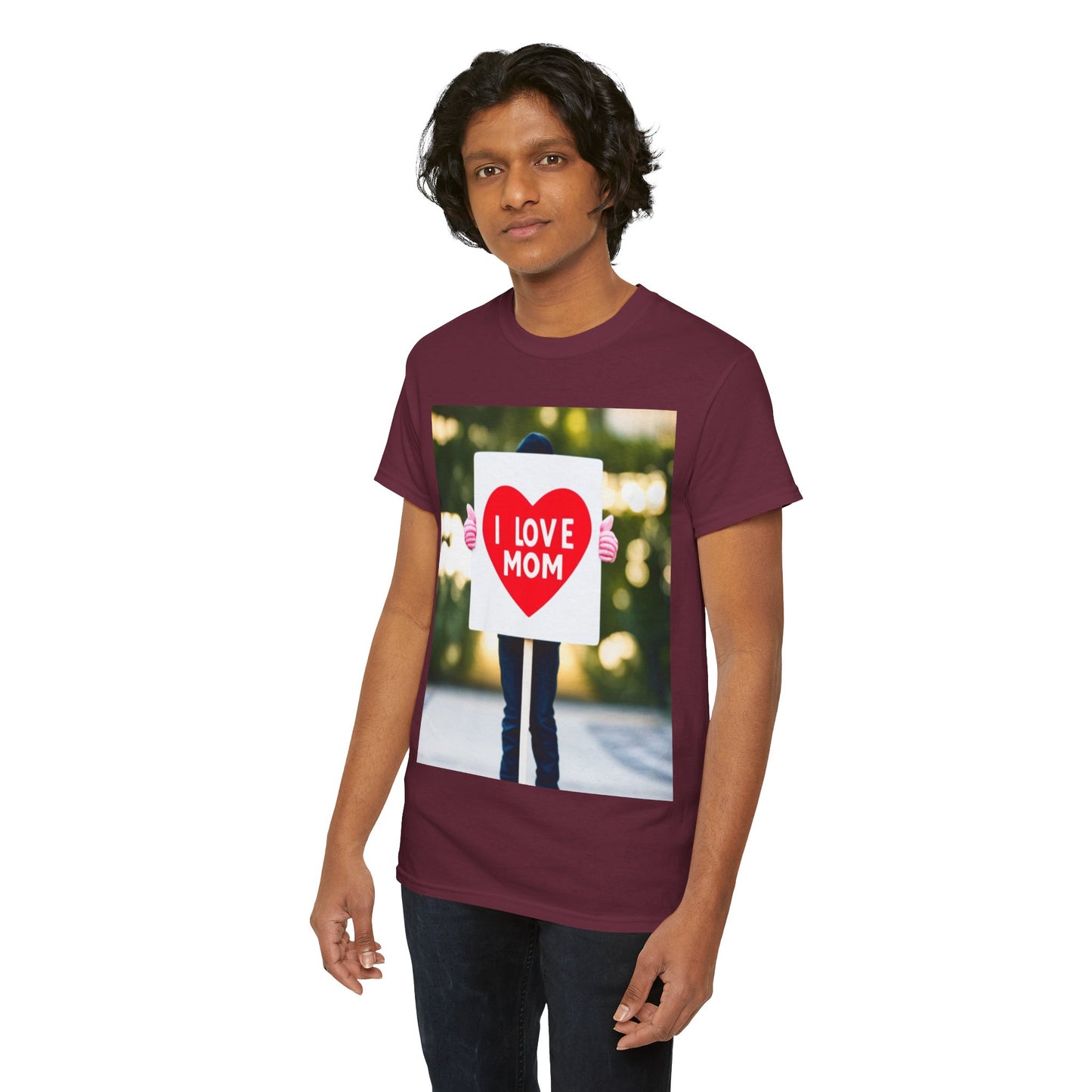 Love Joy Unisex I Love Mom Heavy Cotton Tee