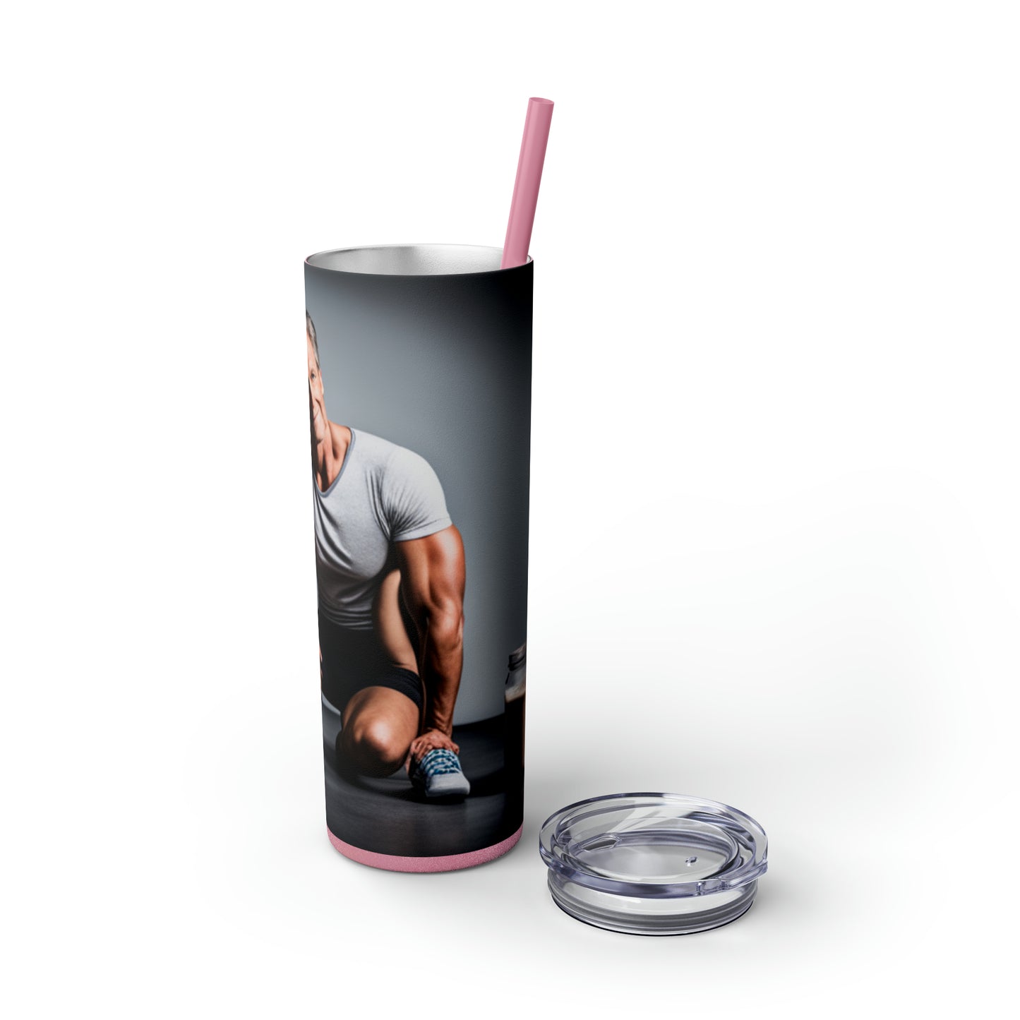 Love Joy Skinny Tumbler with Straw, 20oz