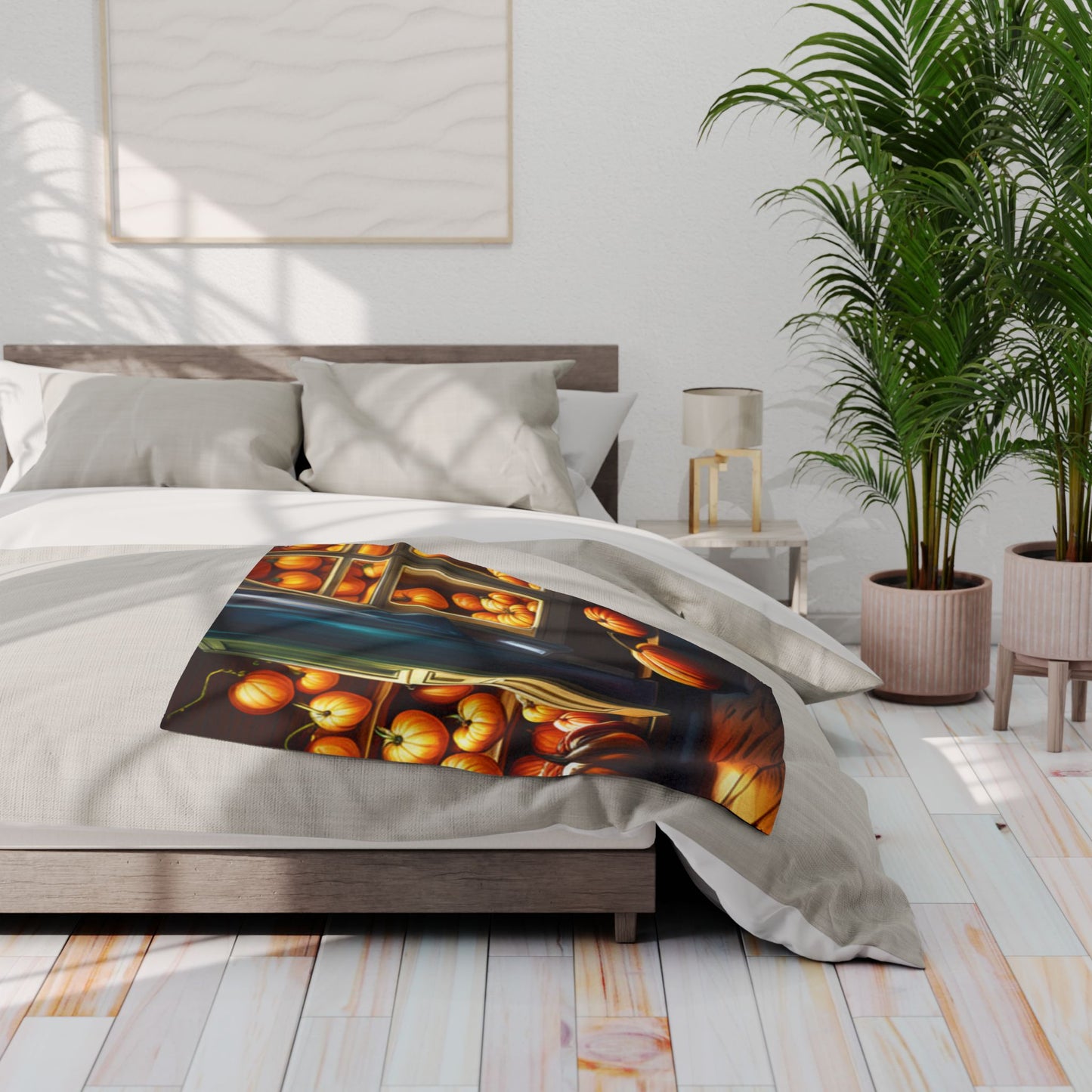Love Joy Pumpkin Loves Arctic Fleece Blanket