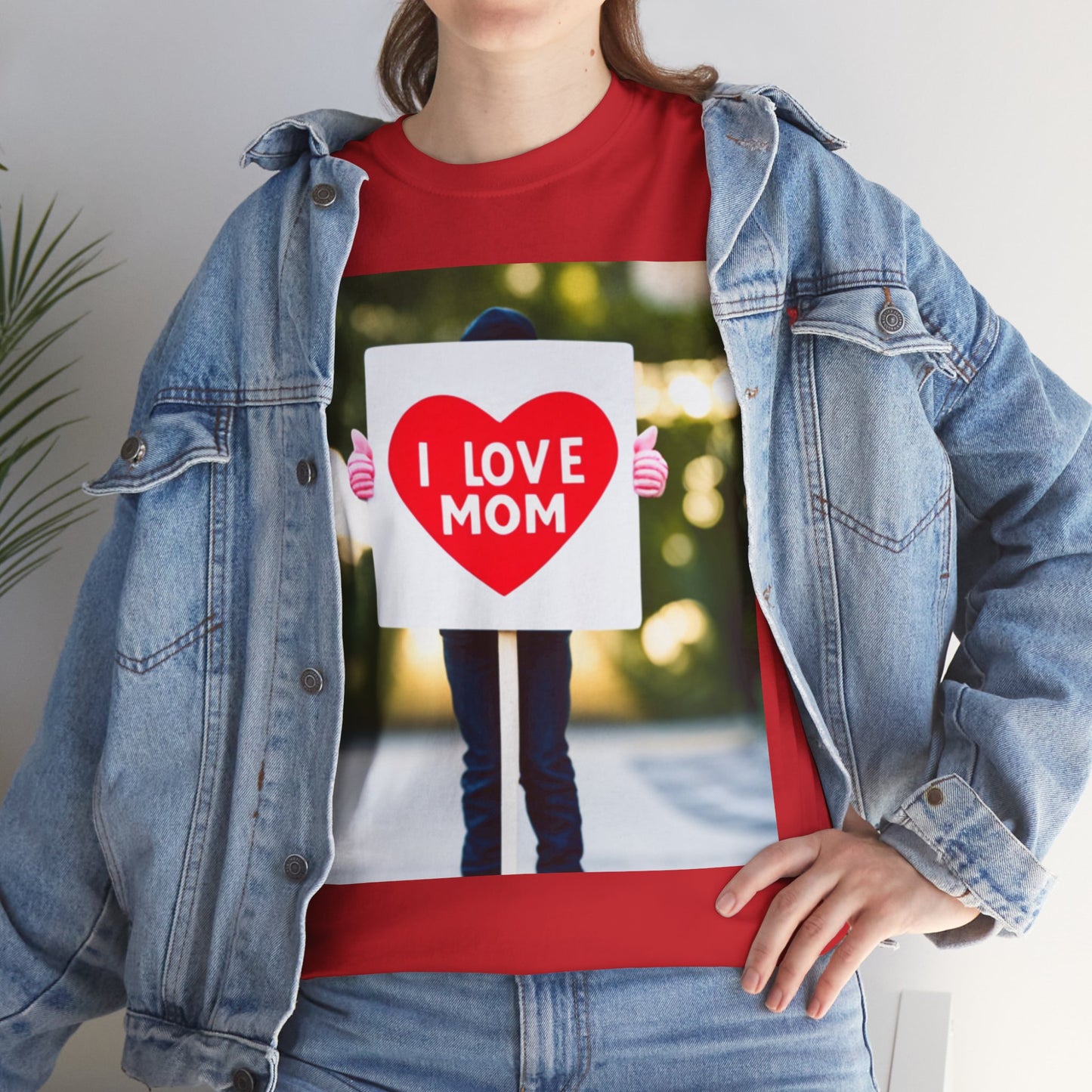 Love Joy Unisex I Love Mom Heavy Cotton Tee