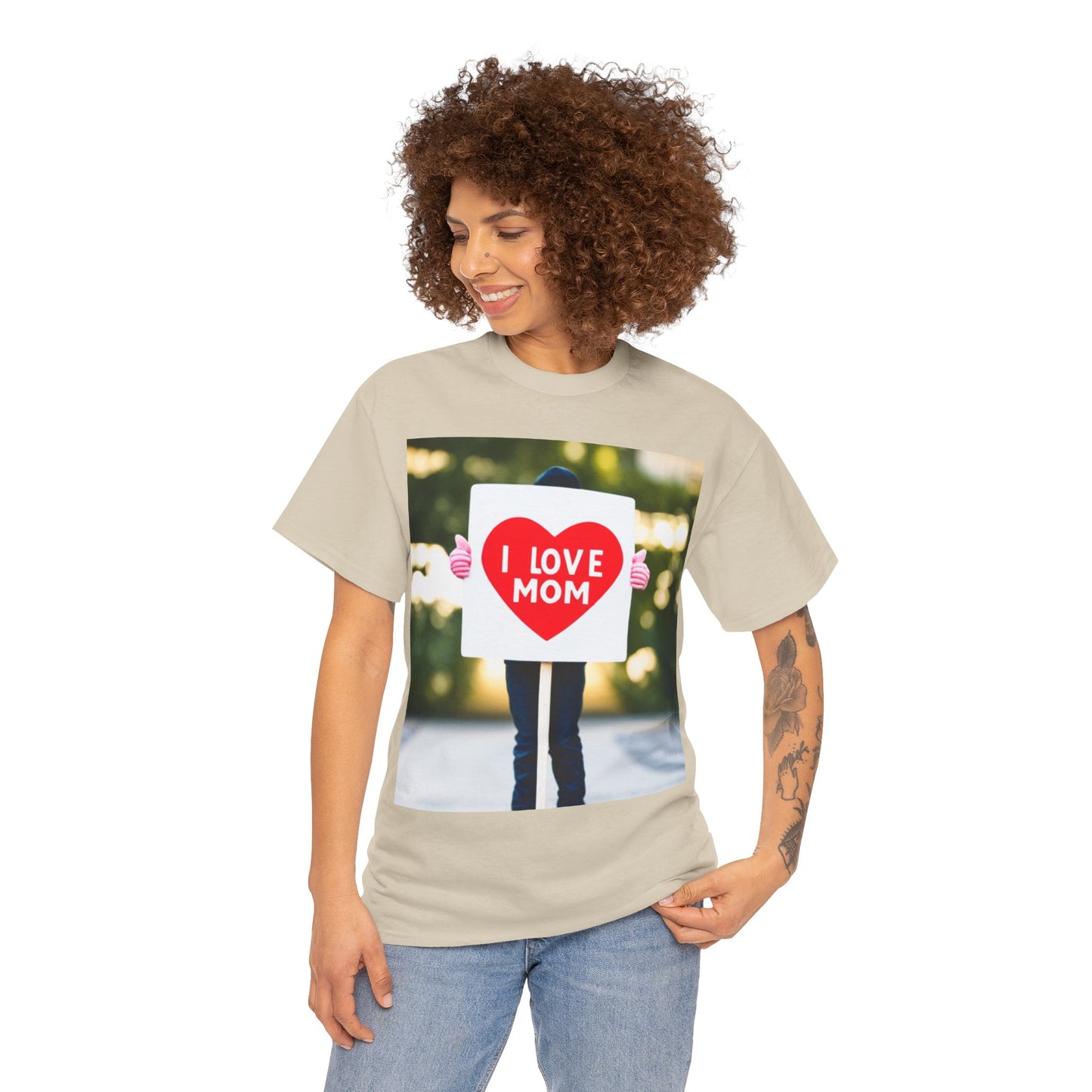 Love Joy Unisex I Love Mom Heavy Cotton Tee