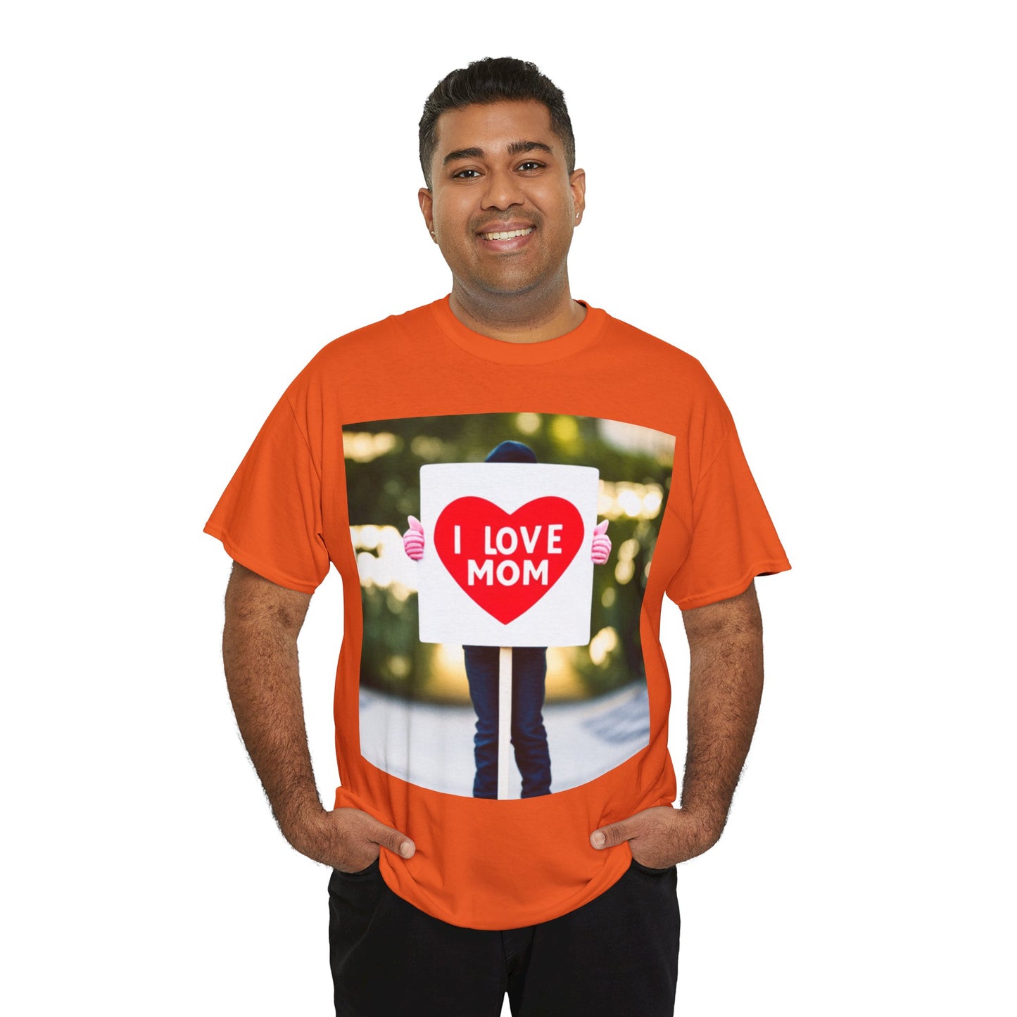 Love Joy Unisex I Love Mom Heavy Cotton Tee