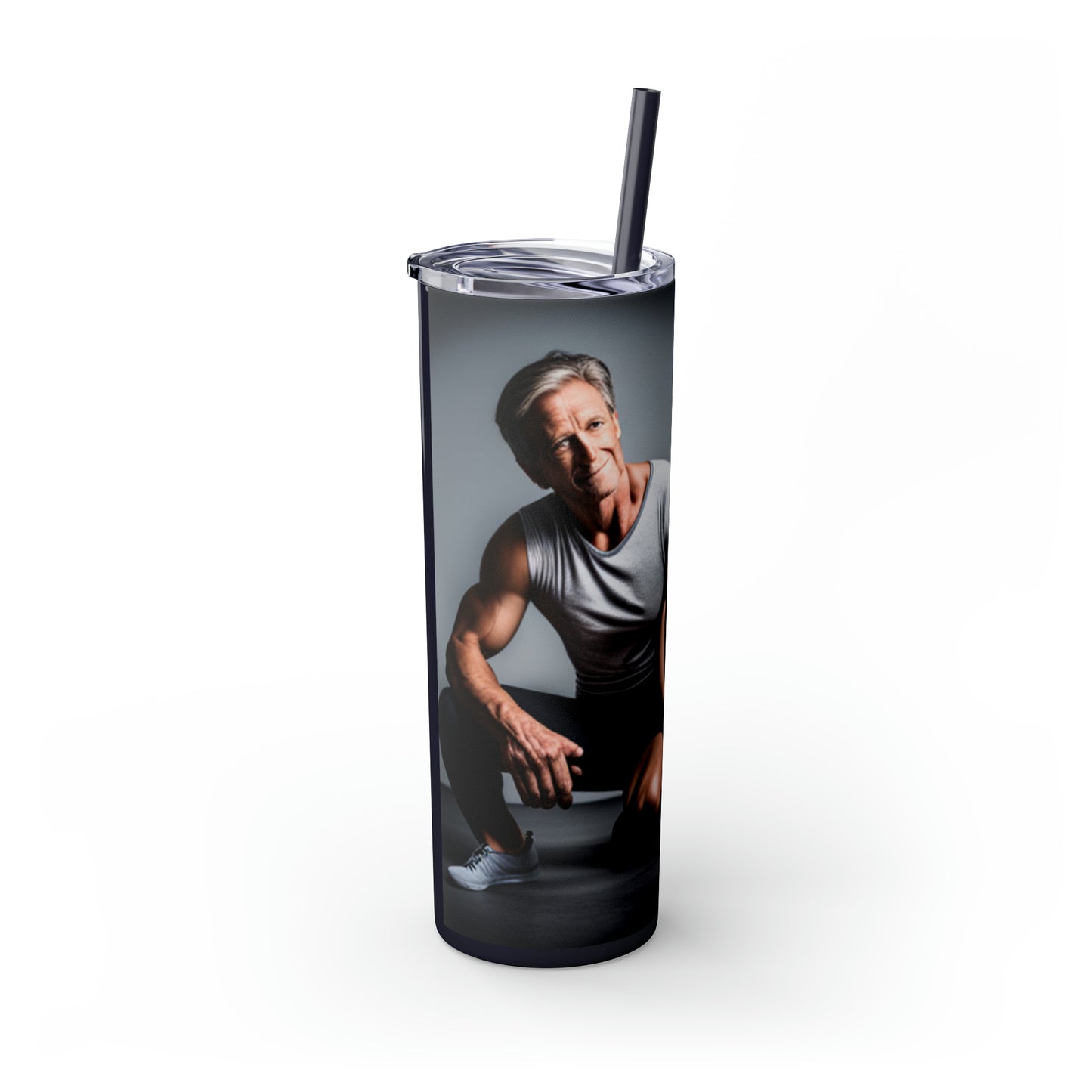 Love Joy Skinny Tumbler with Straw, 20oz