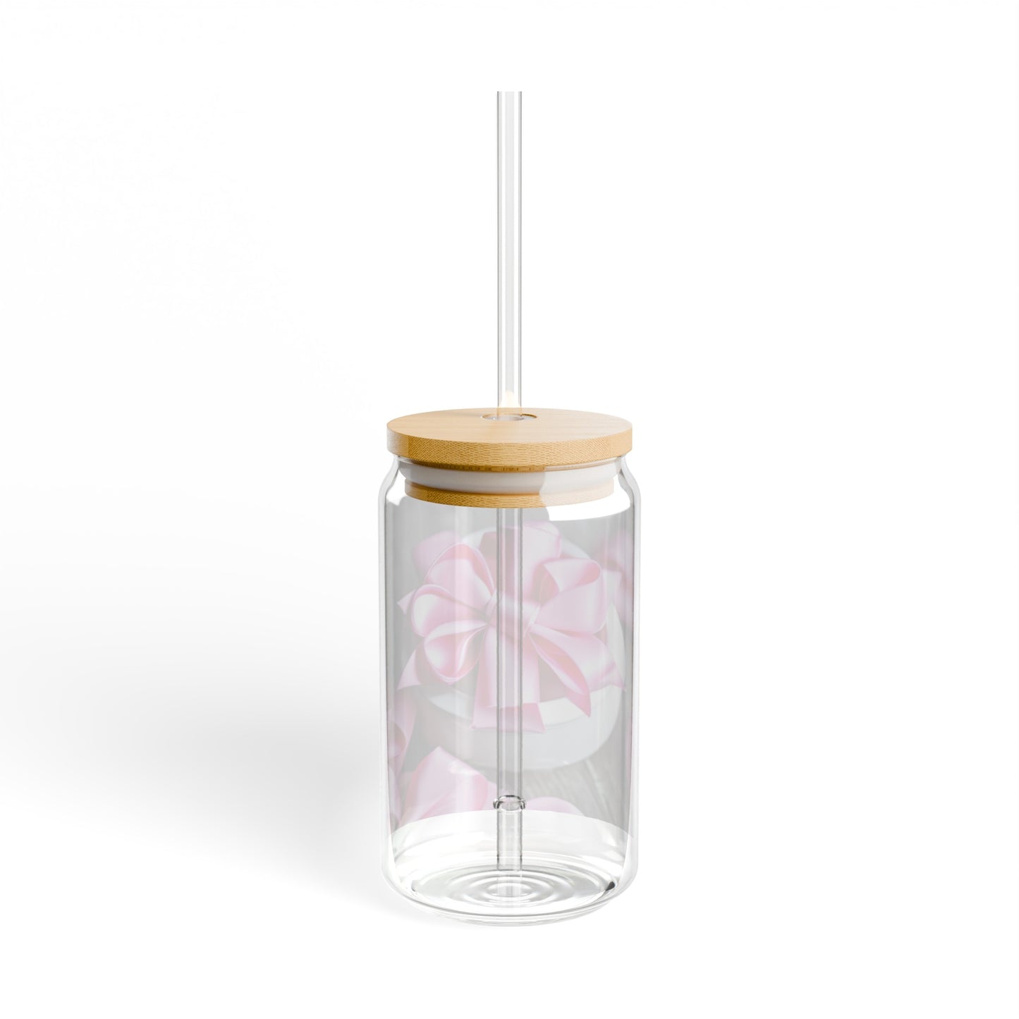 Love Joy Coquette Clear Glass Sipper, 16oz