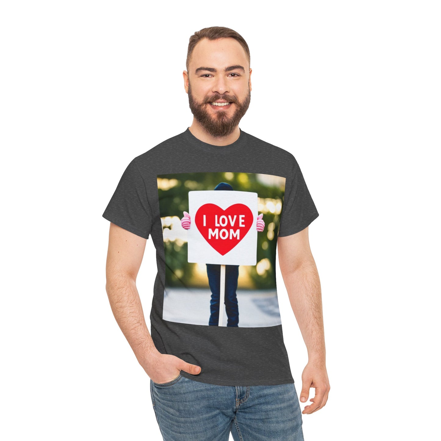 Love Joy Unisex I Love Mom Heavy Cotton Tee