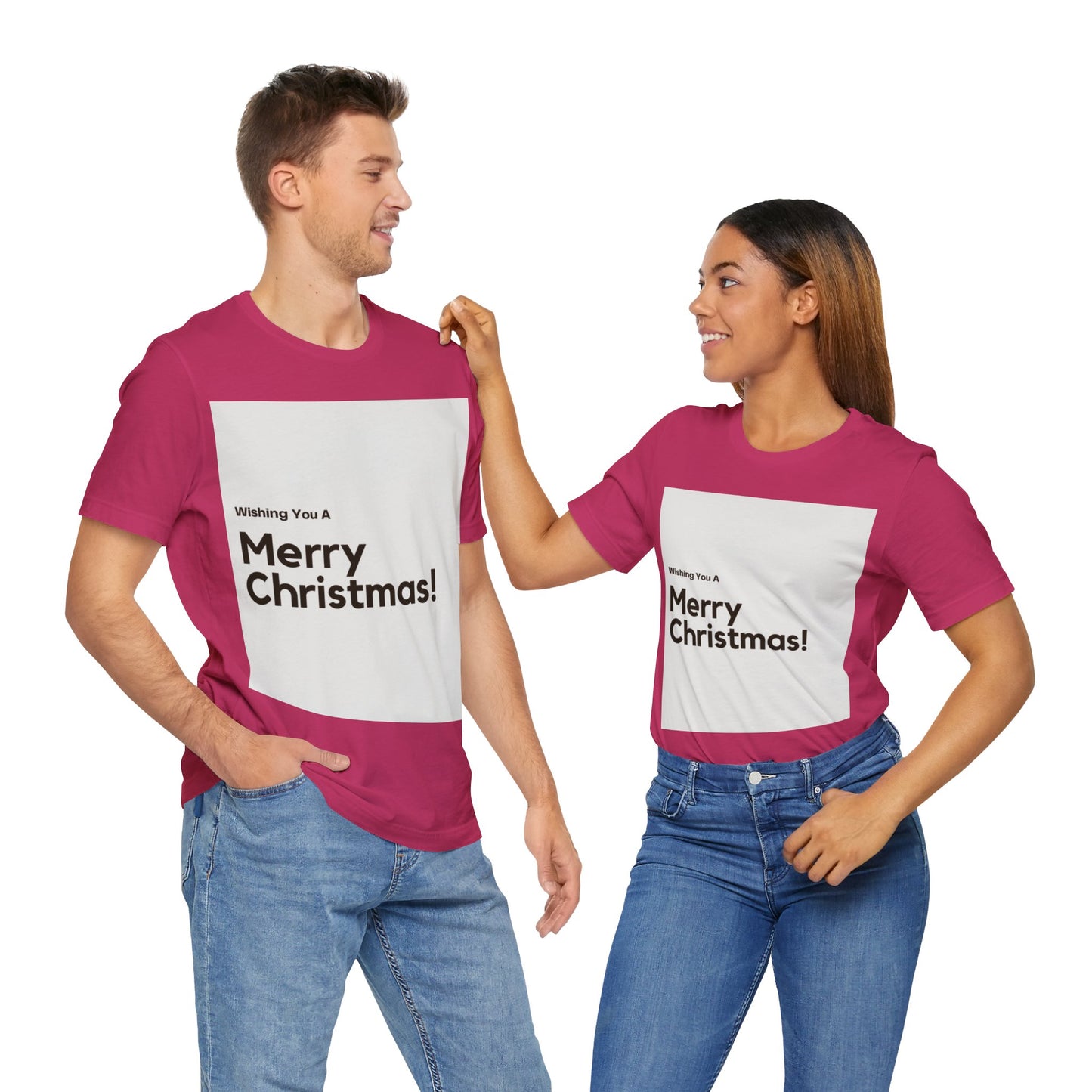 Love Joy Bestseller Unisex Merry Christmas Jersey Short Sleeve Tee