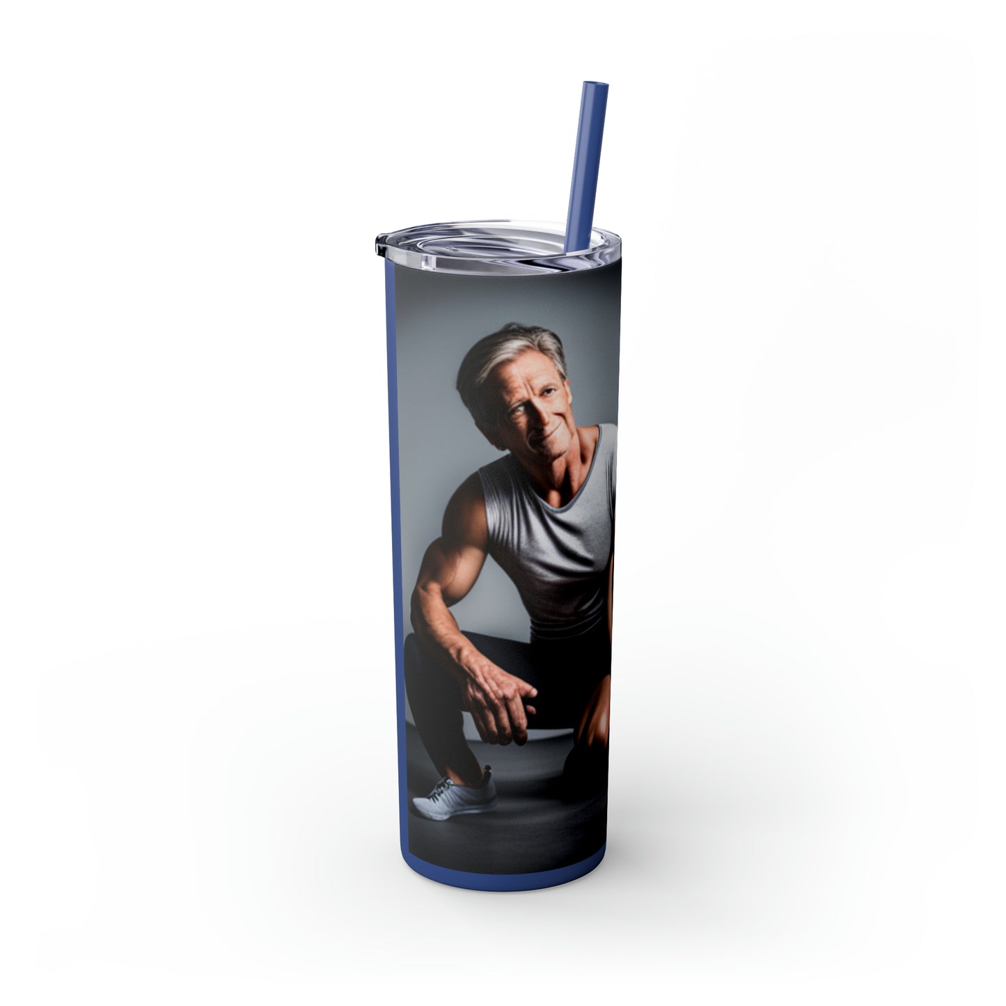 Love Joy Skinny Tumbler with Straw, 20oz