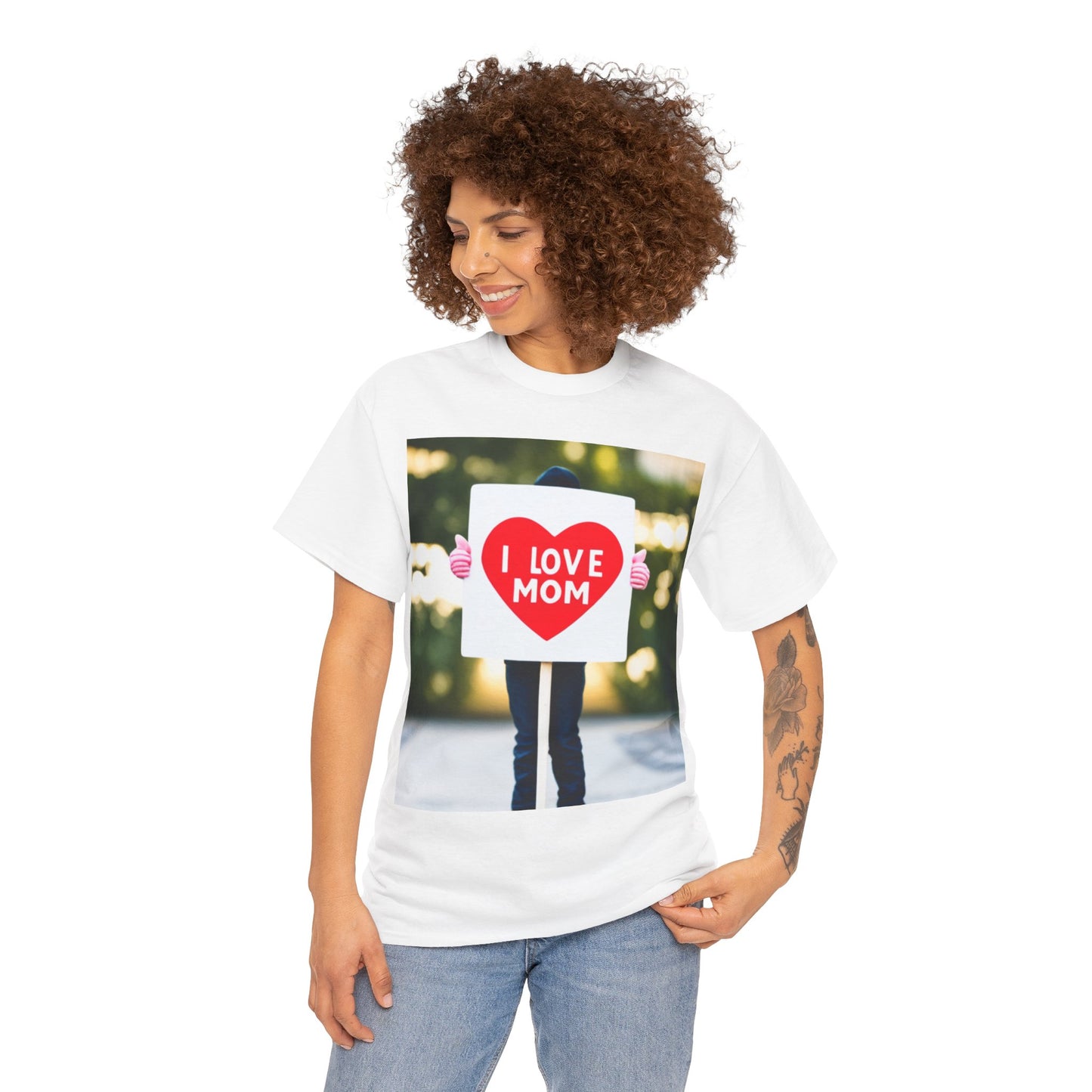 Love Joy Unisex I Love Mom Heavy Cotton Tee