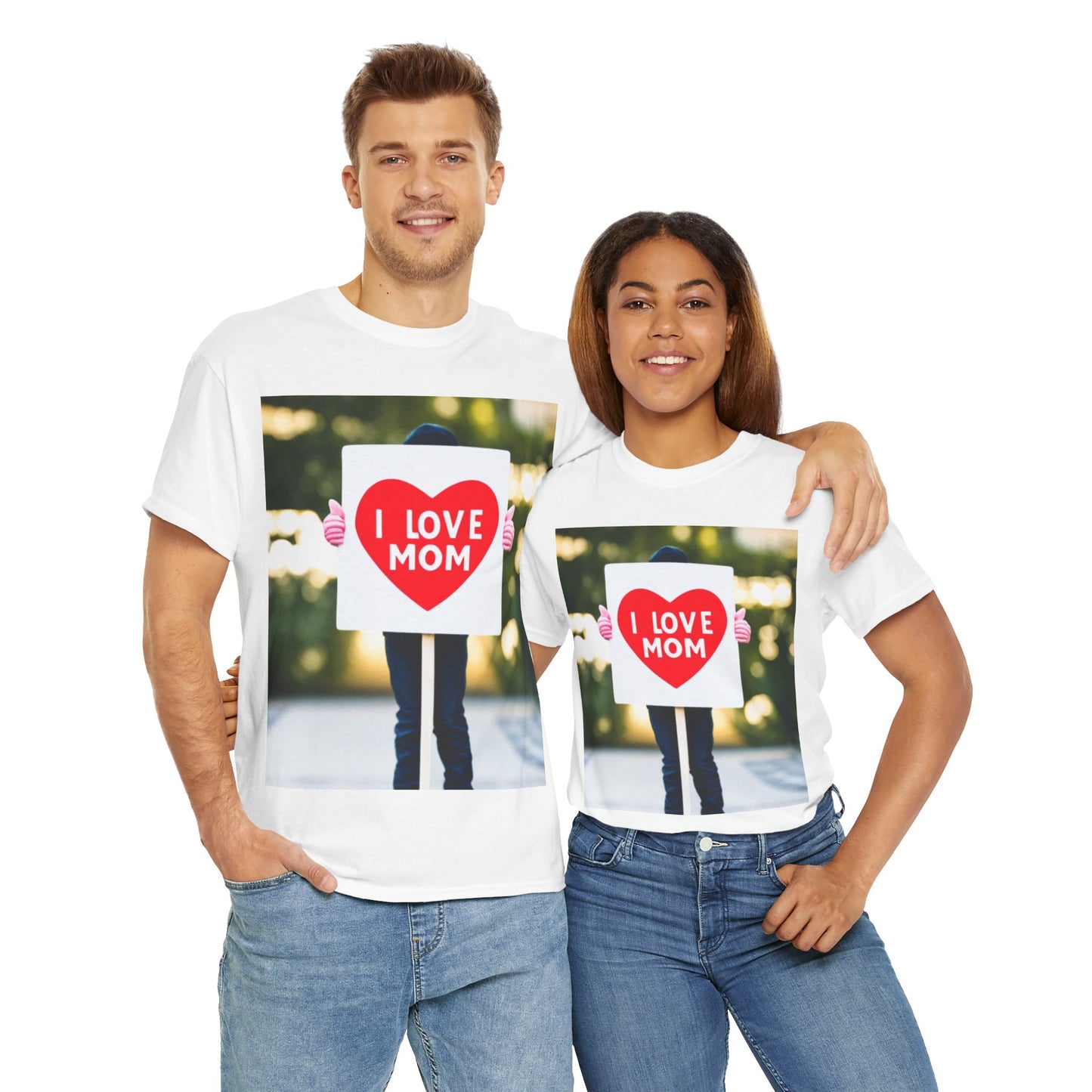 Love Joy Unisex I Love Mom Heavy Cotton Tee