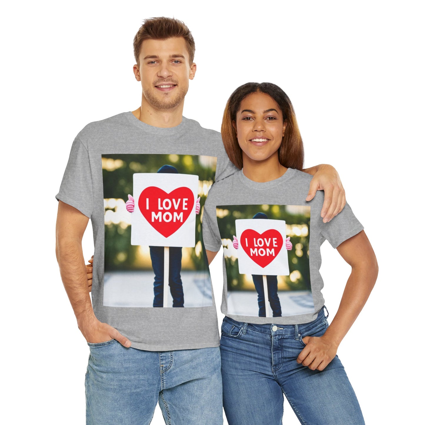 Love Joy Unisex I Love Mom Heavy Cotton Tee