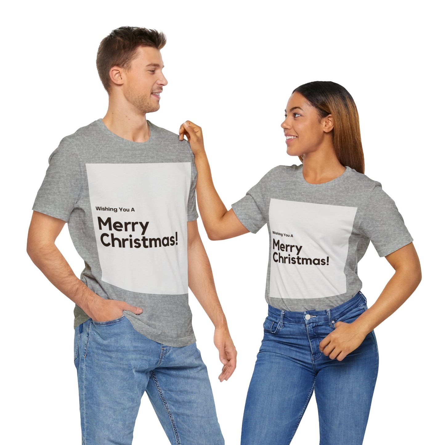 Love Joy Bestseller Unisex Merry Christmas Jersey Short Sleeve Tee