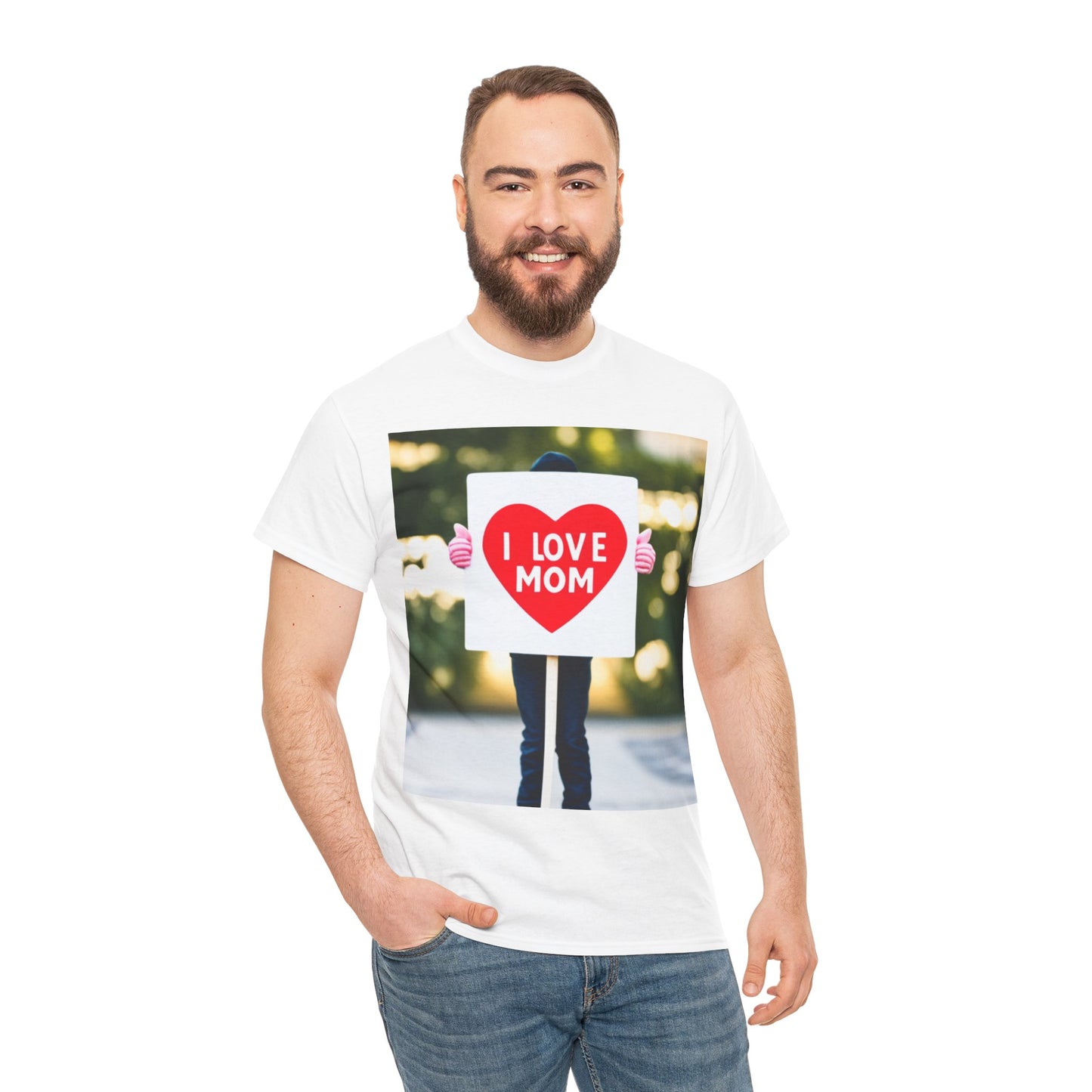 Love Joy Unisex I Love Mom Heavy Cotton Tee