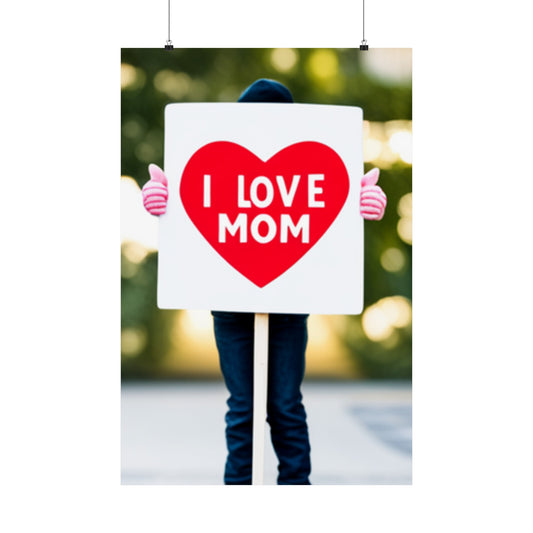 Love Joy Bestseller I Love Mom Matte Vertical Posters