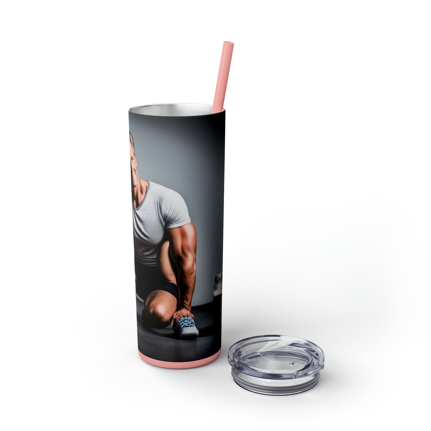 Love Joy Skinny Tumbler with Straw, 20oz